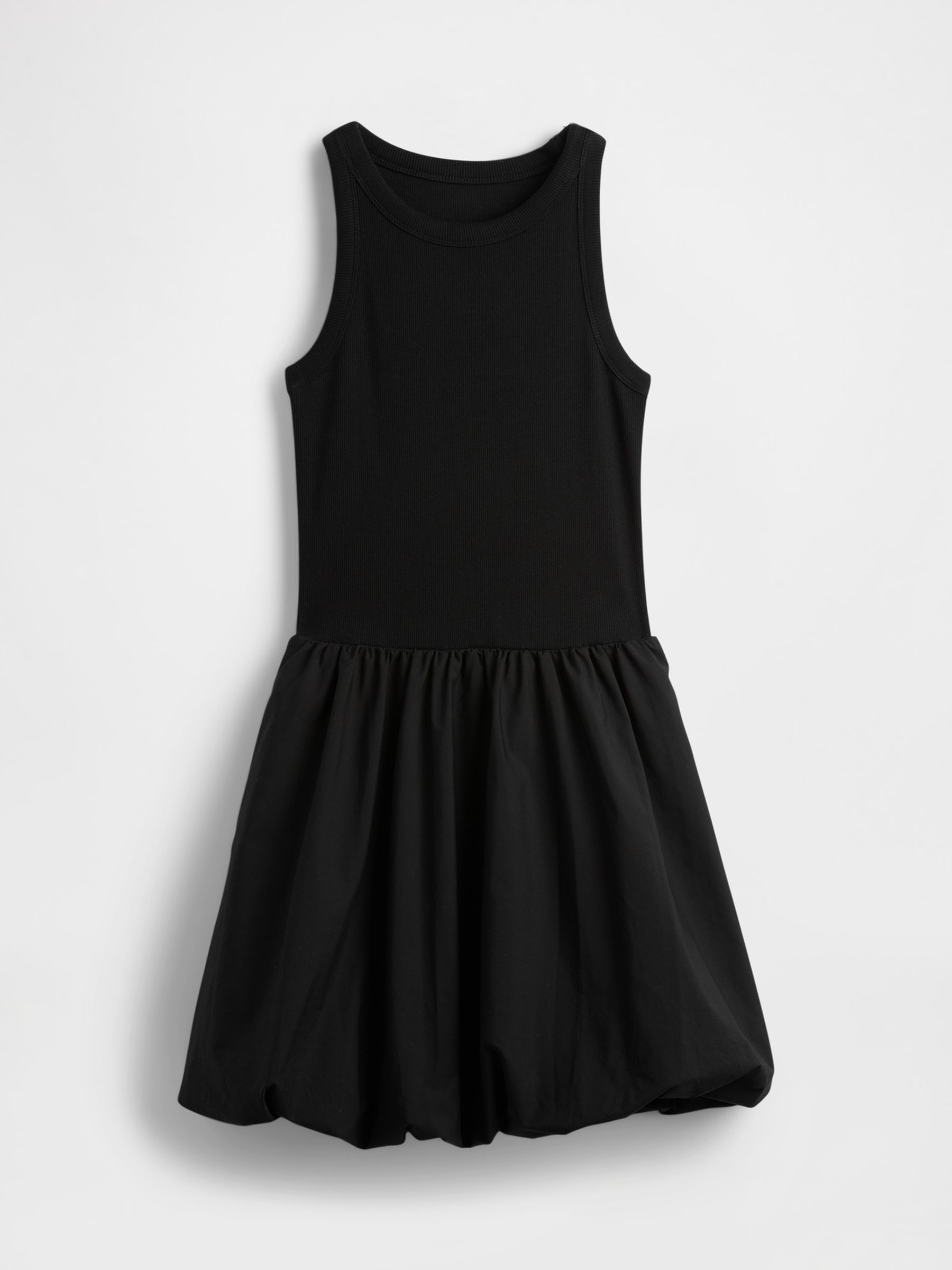 Black Soft Stretch Bubble Mini Dress - Image 5 of 5