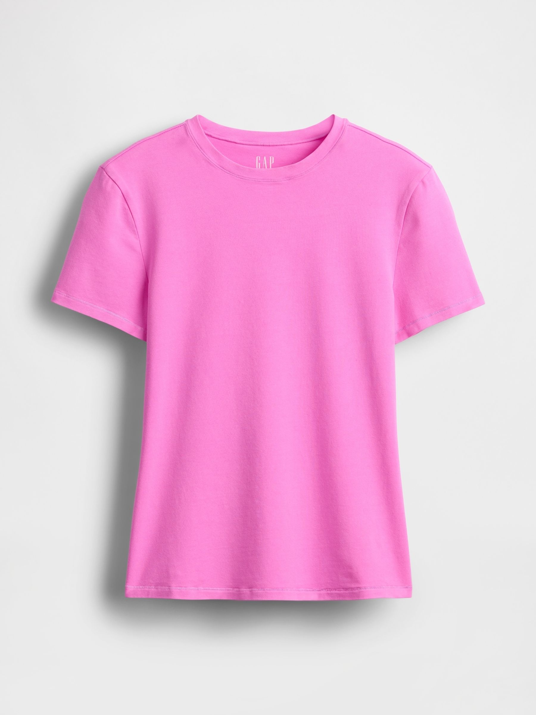 Pink CloseKnit Jersey Short Sleeve Crew Neck T-Shirt - Image 4 of 5