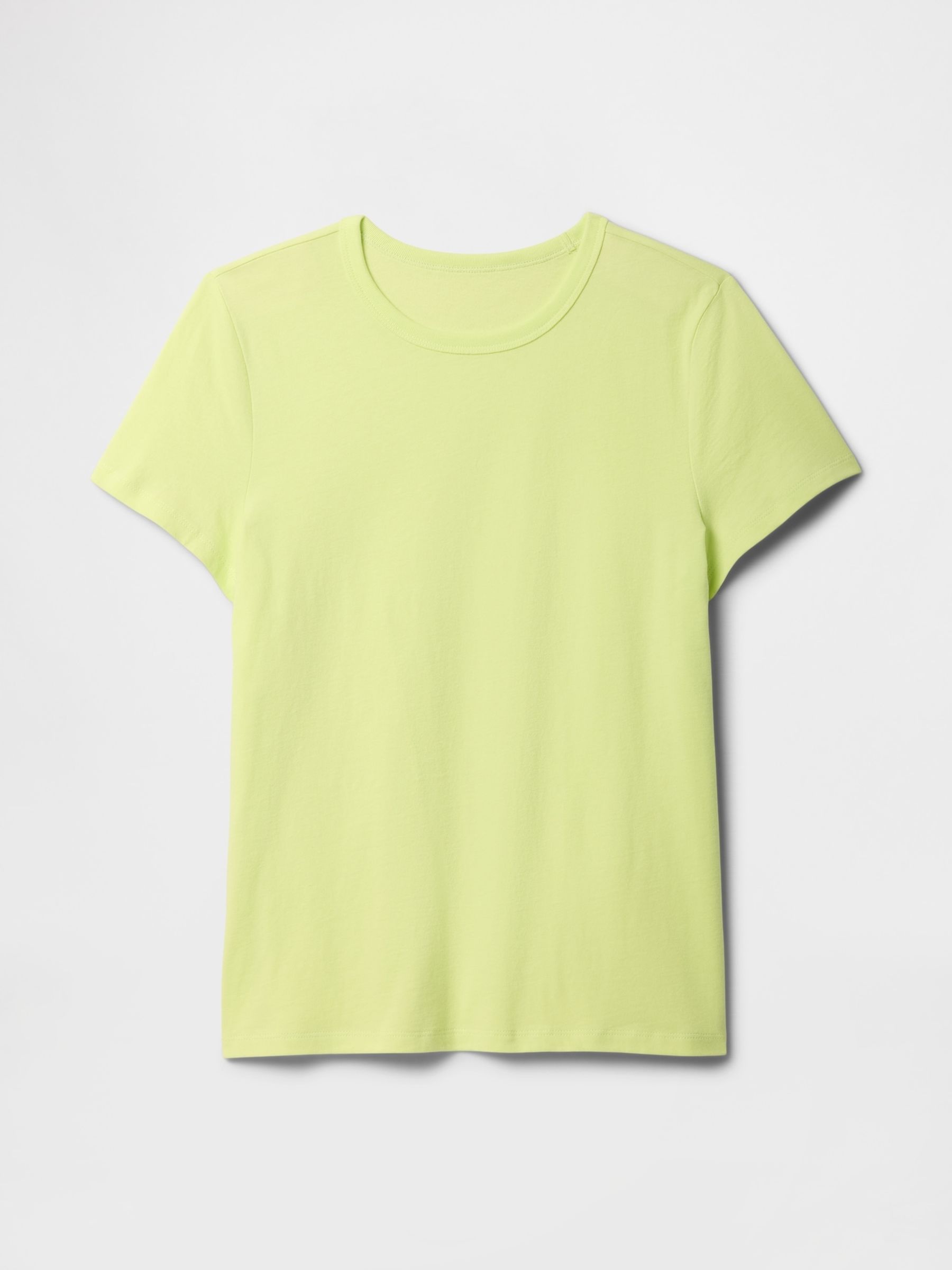 Yellow Crew Neck Favourite Cotton Short Sleeve T-Shirt - Image 5 of 5
