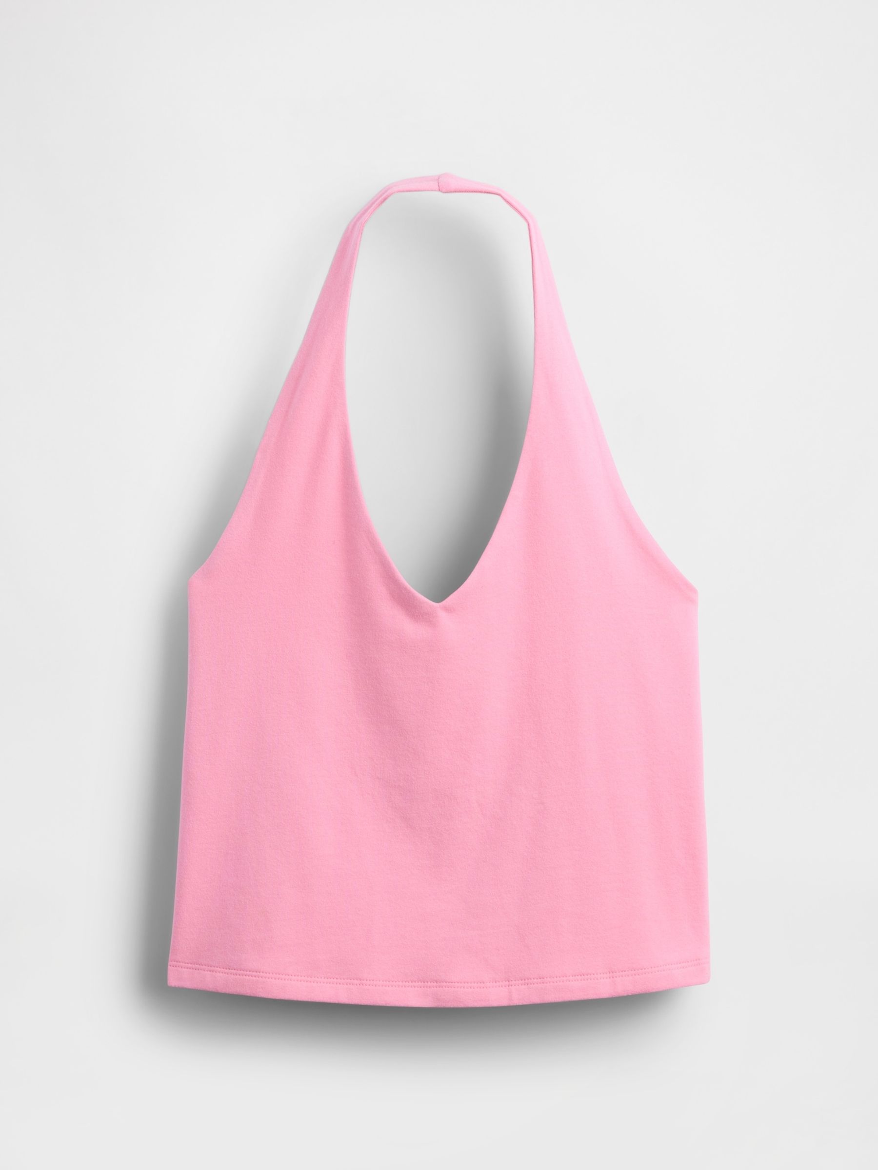 Pink CloseKnit Cropped Halter Neck Top - Image 4 of 4