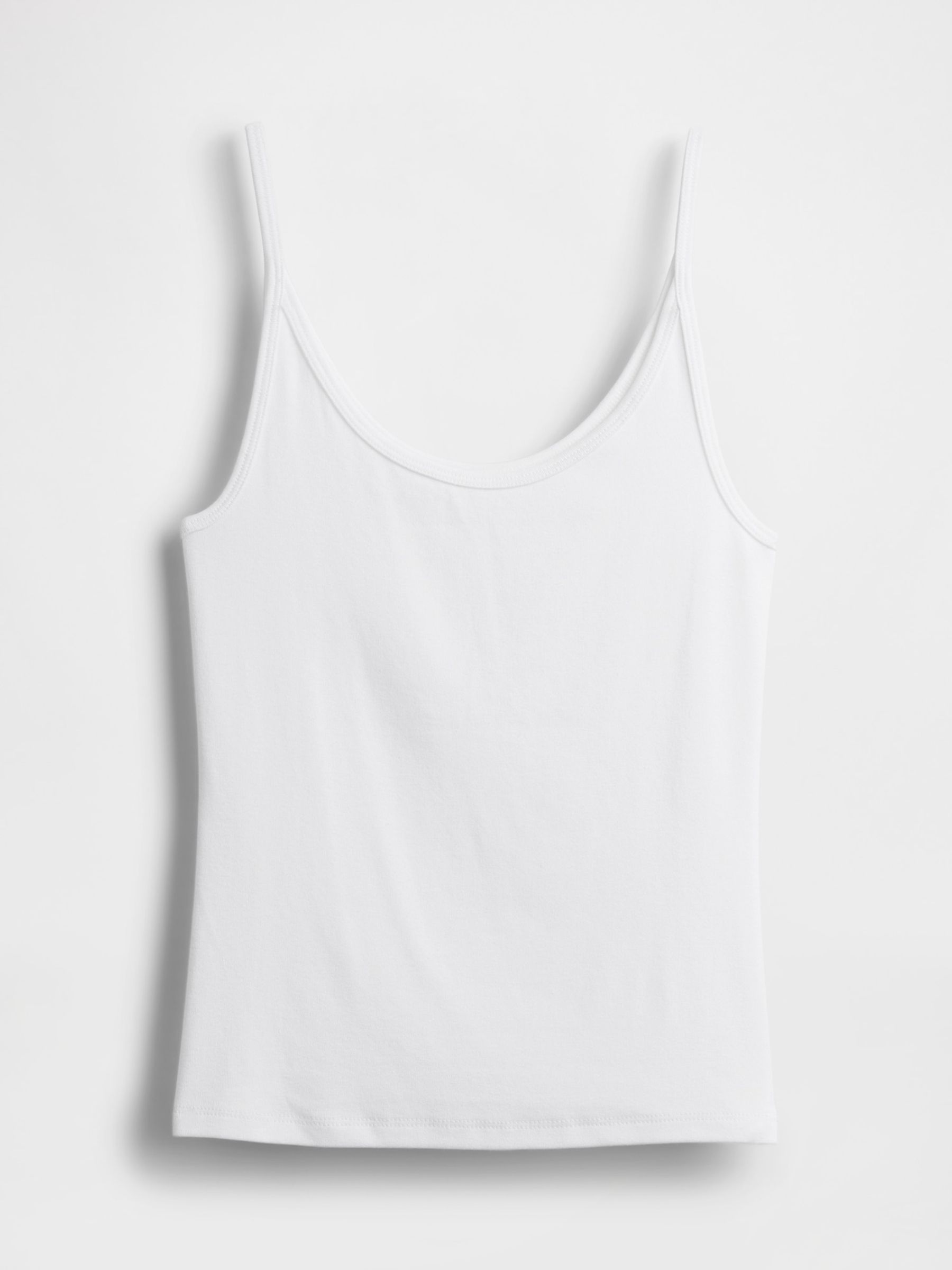 White Modern Cropped Cami Top - Image 5 of 5