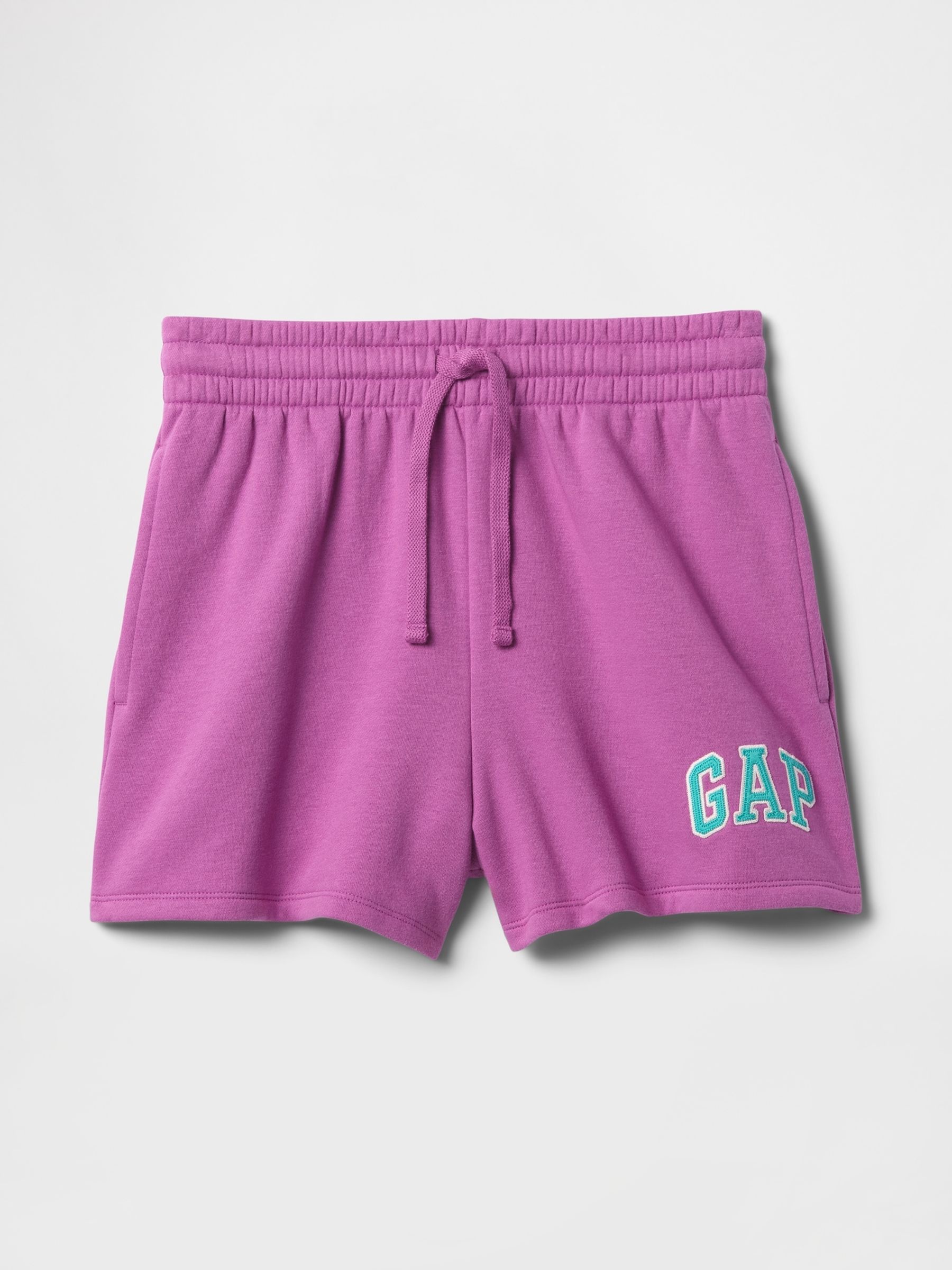 Purple & Blue Logo Pull On Shorts - Image 5 of 5