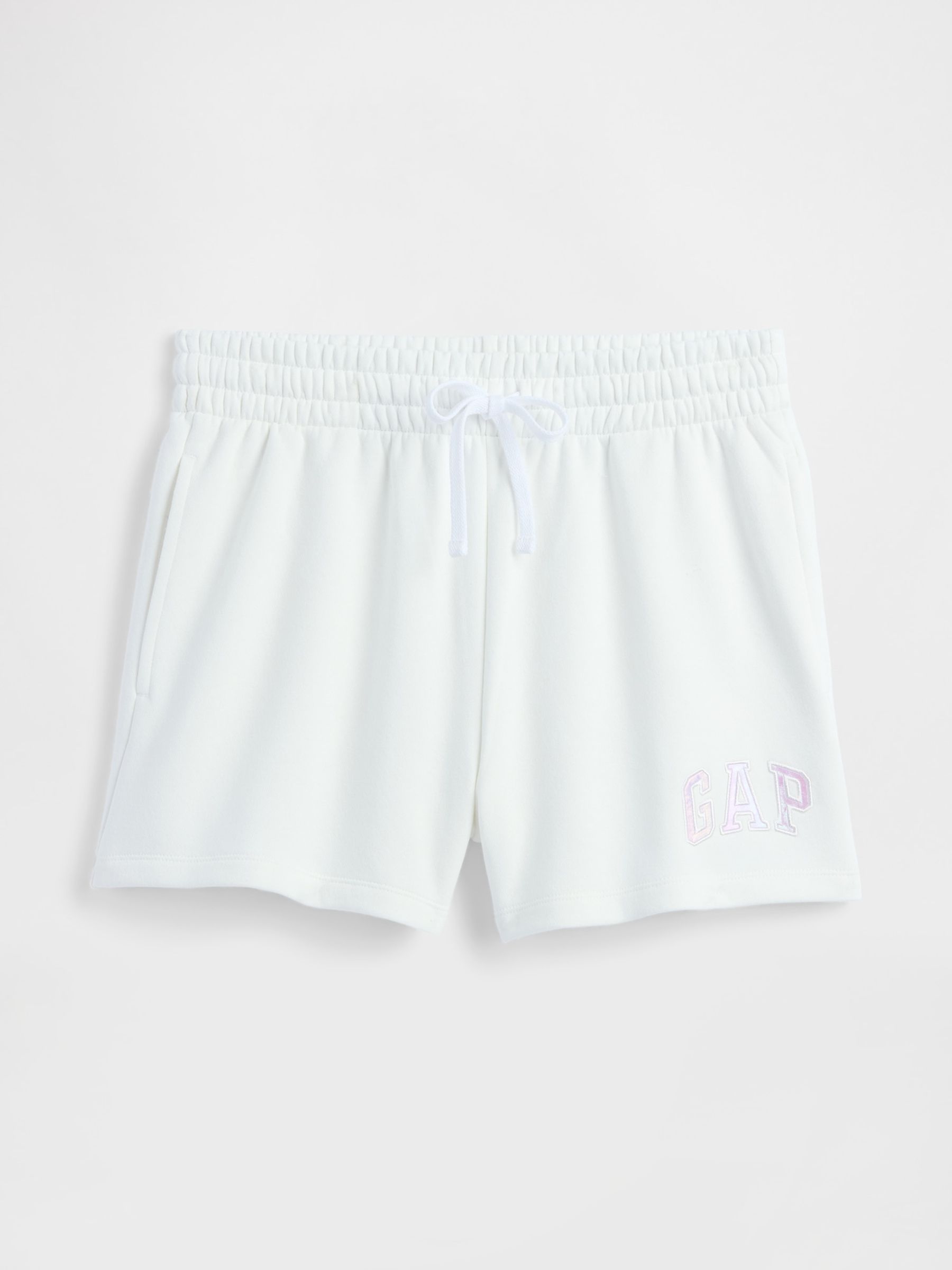 White Logo Pull On Shorts - Image 5 of 5