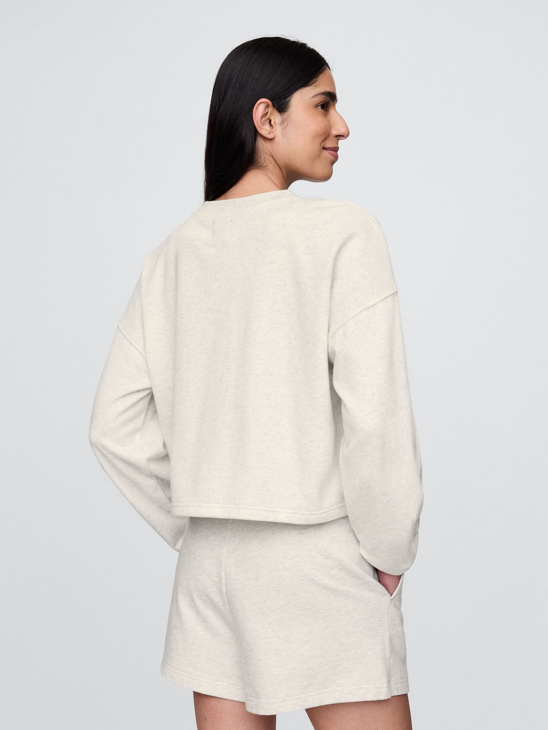 Neutral VintageSoft Oversized Logo Sweatshirt - Image 2 of 5