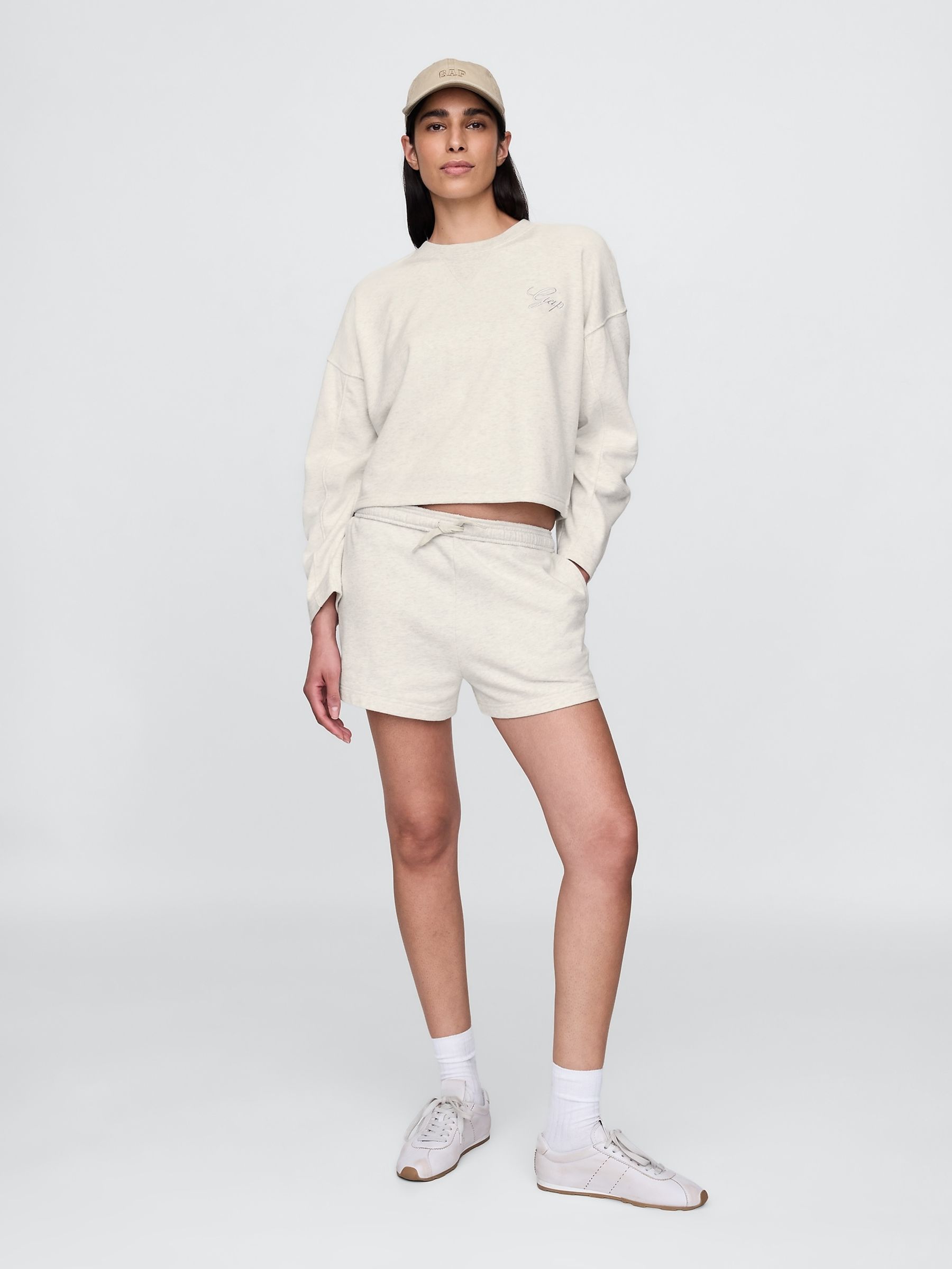 Neutral VintageSoft Oversized Logo Sweatshirt - Image 3 of 5