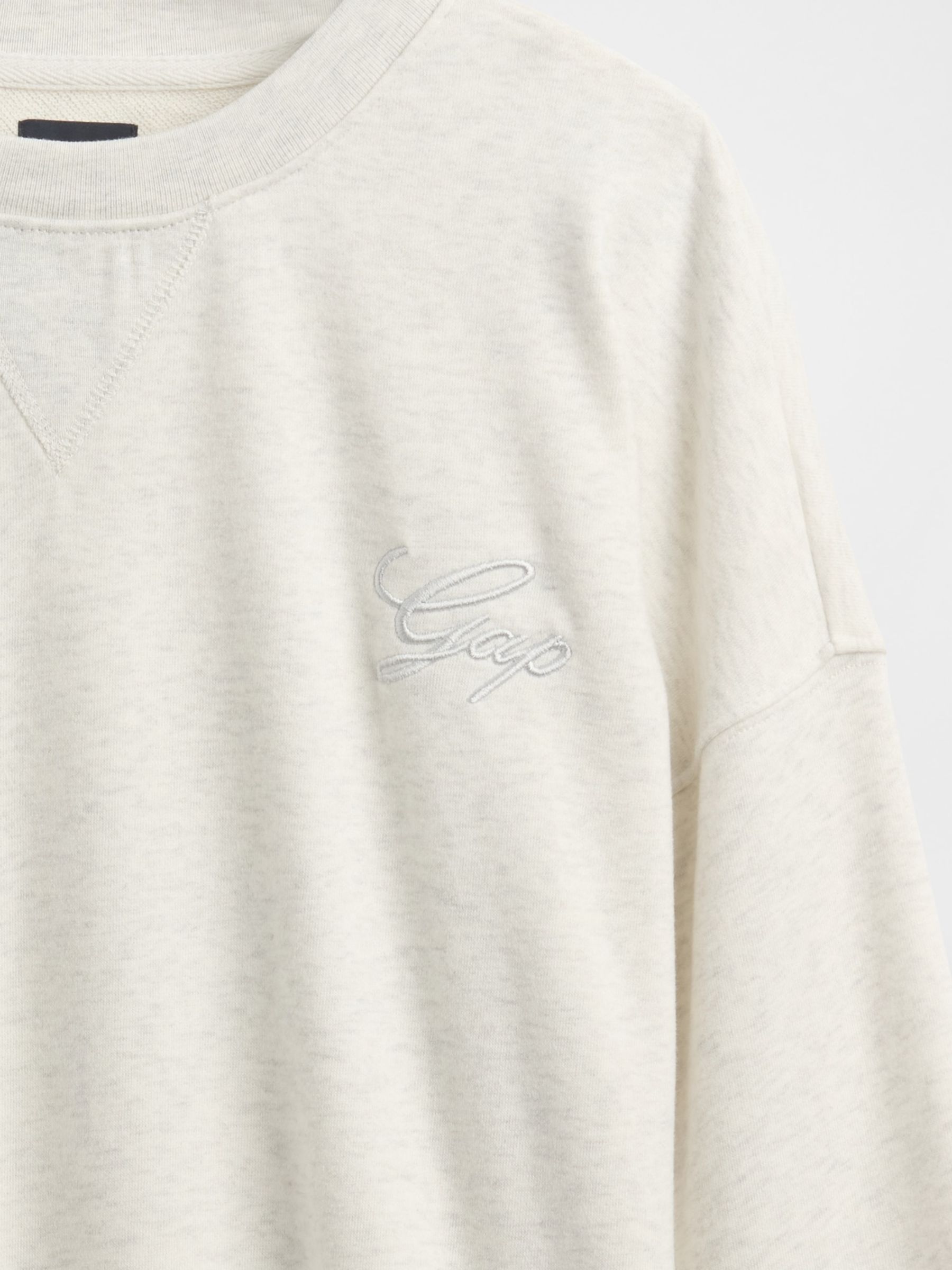 Neutral VintageSoft Oversized Logo Sweatshirt - Image 5 of 5