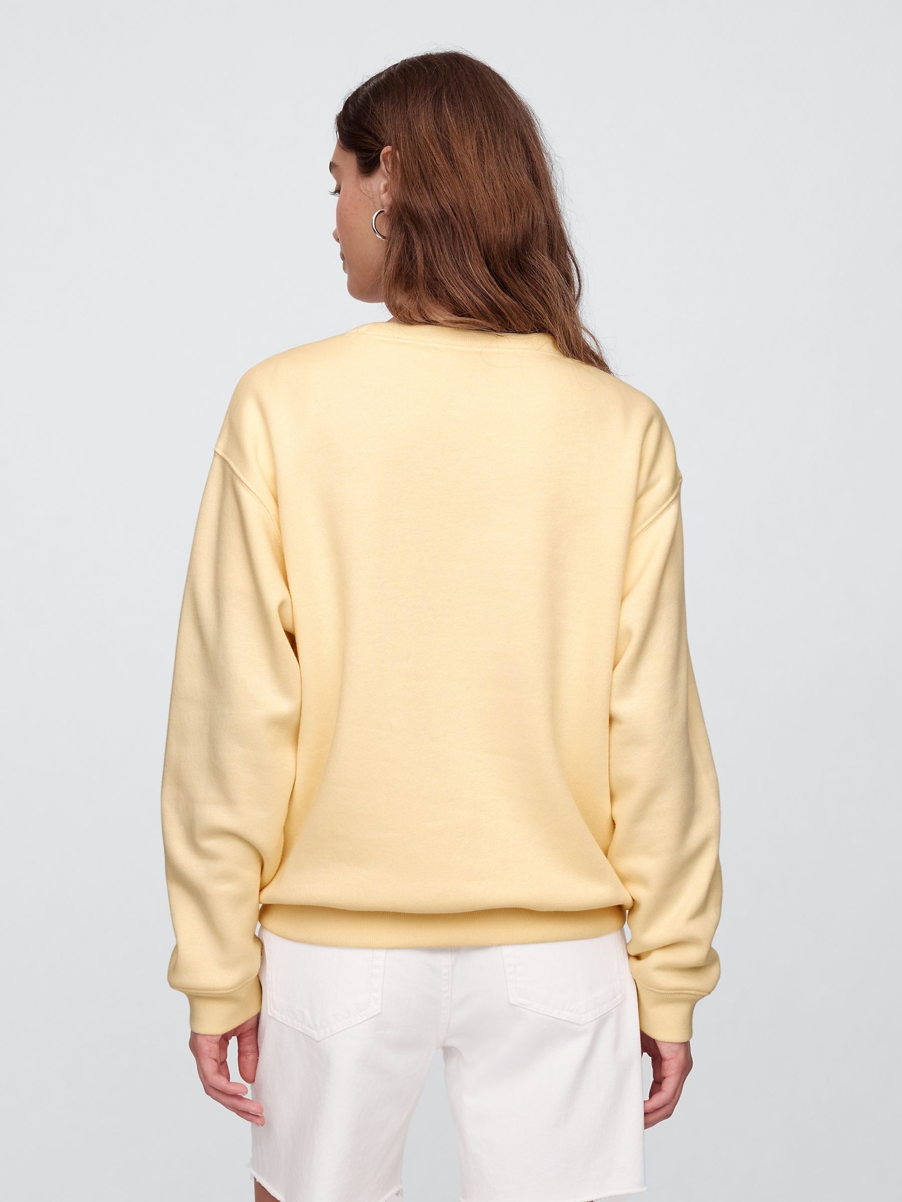 Butter Yellow Relaxed Logo Sweatshirt - Image 2 of 5