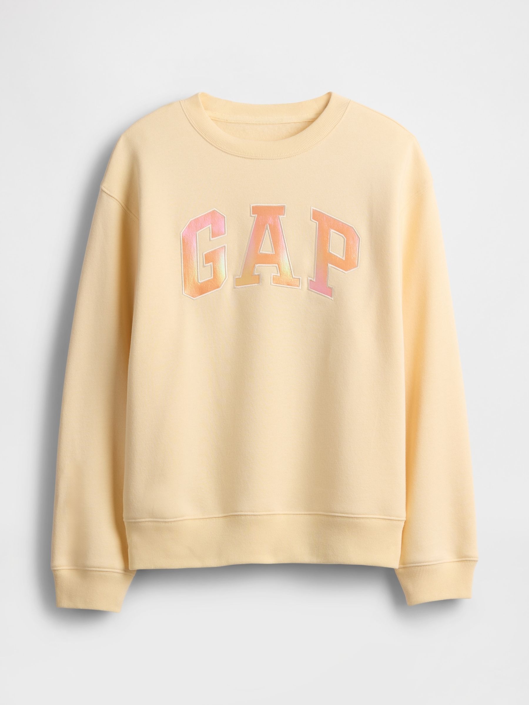 Butter Yellow Relaxed Logo Sweatshirt - Image 4 of 5