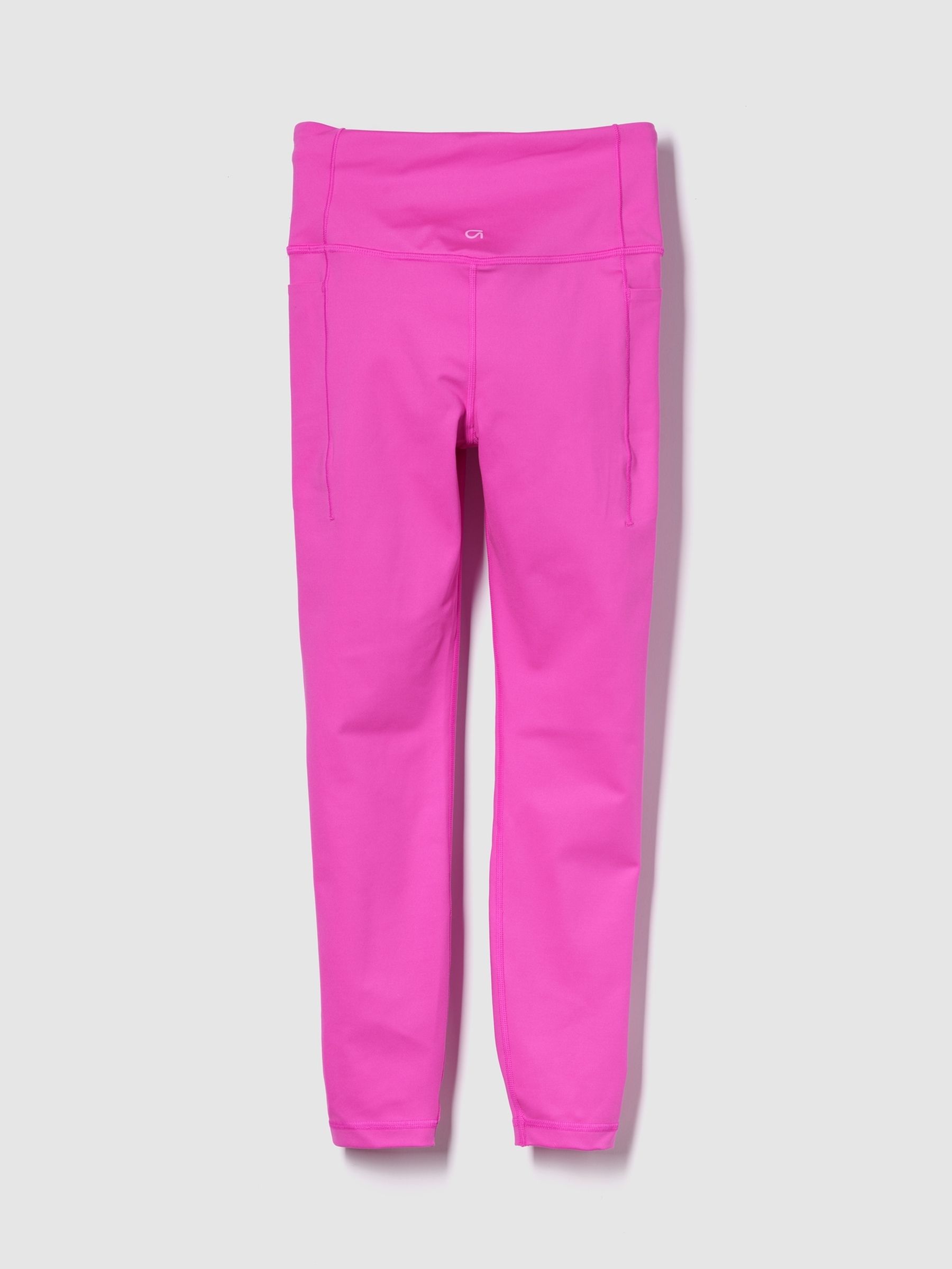 Pink Full Length High Waisted Power Stretch Leggings - Image 2 of 2