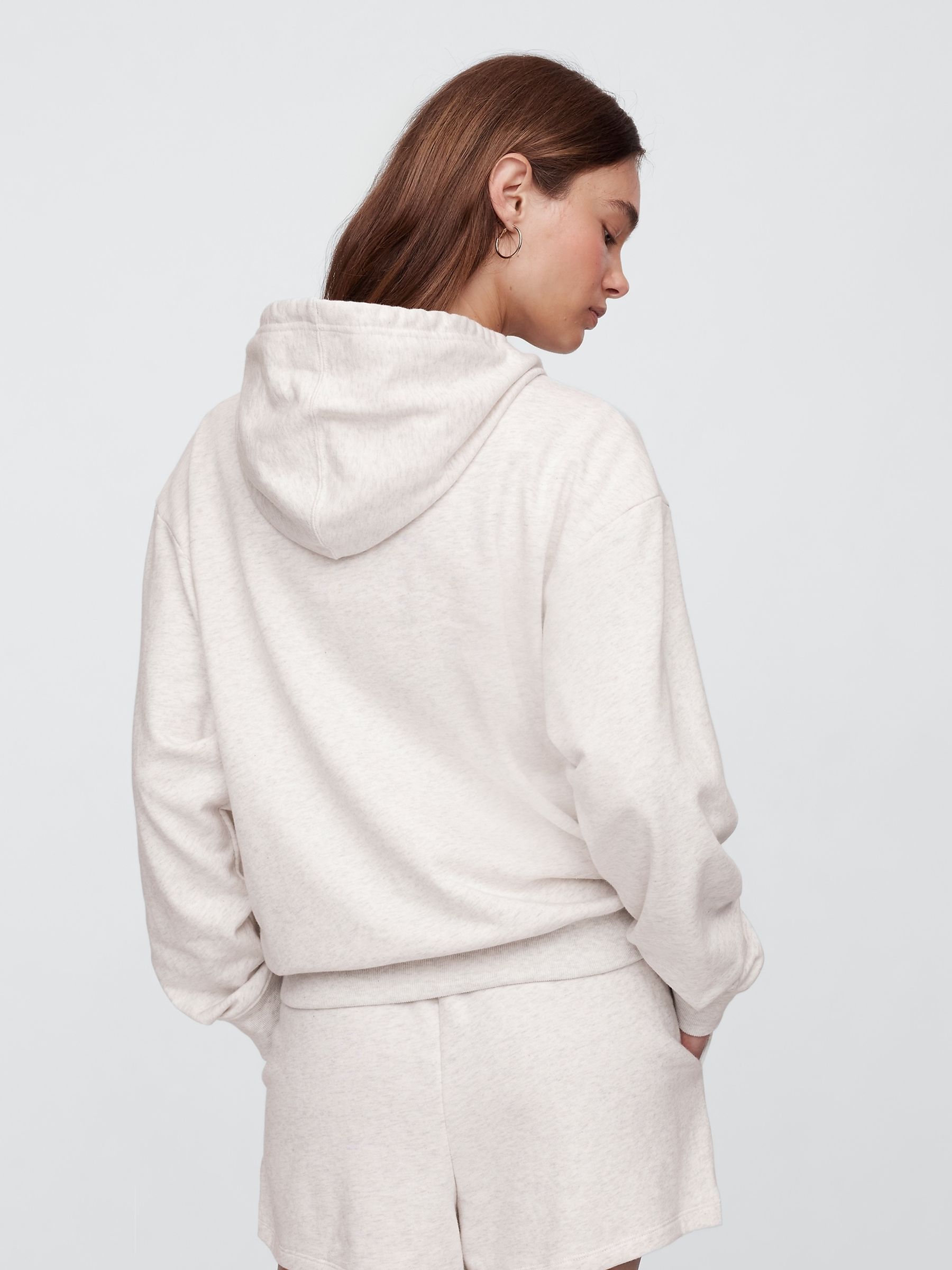 Grey Pullover Relaxed Logo Hoodie - Image 2 of 5