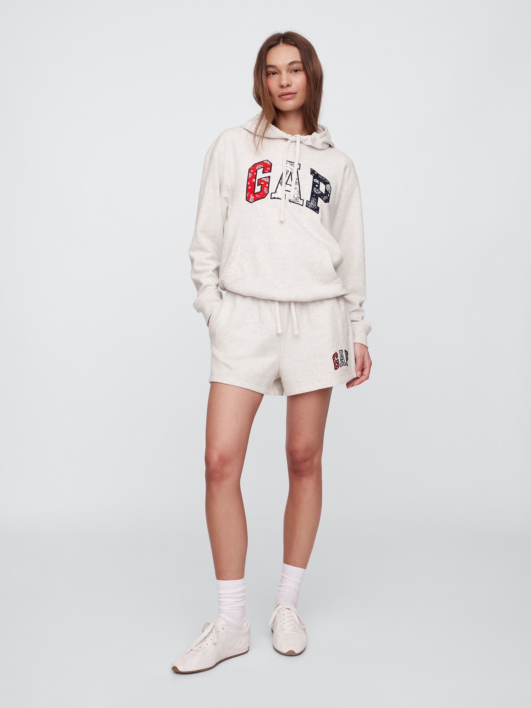 Grey Pullover Relaxed Logo Hoodie - Image 3 of 5