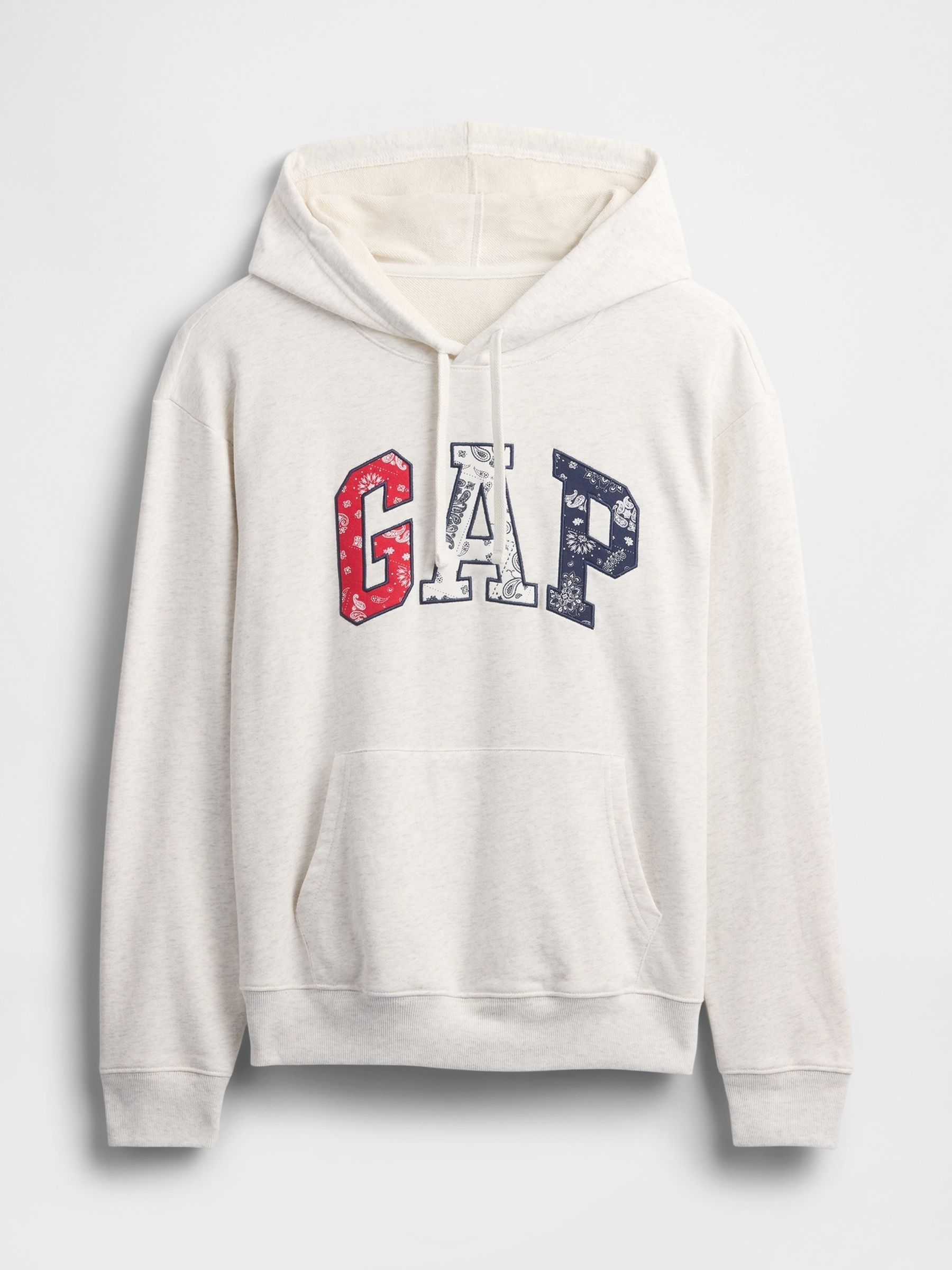 Grey Pullover Relaxed Logo Hoodie - Image 4 of 5