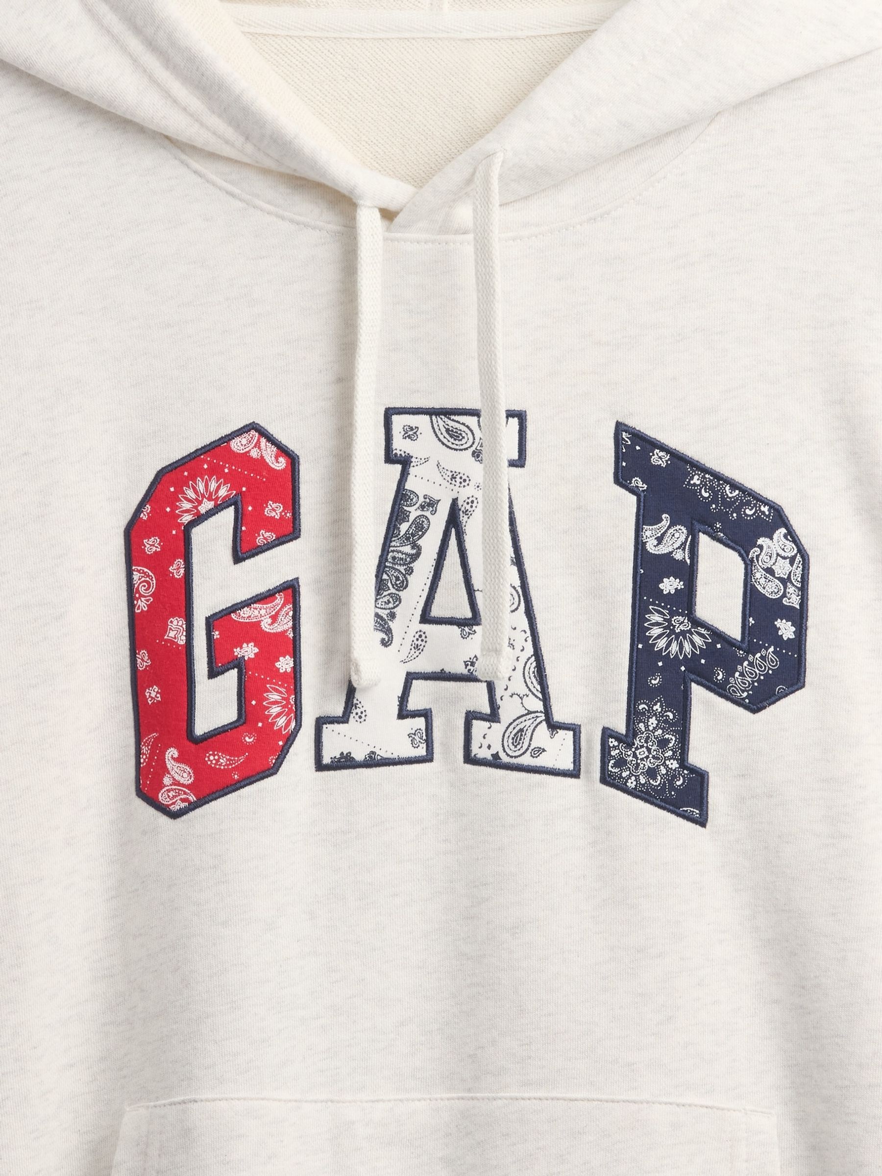 Grey Pullover Relaxed Logo Hoodie - Image 5 of 5