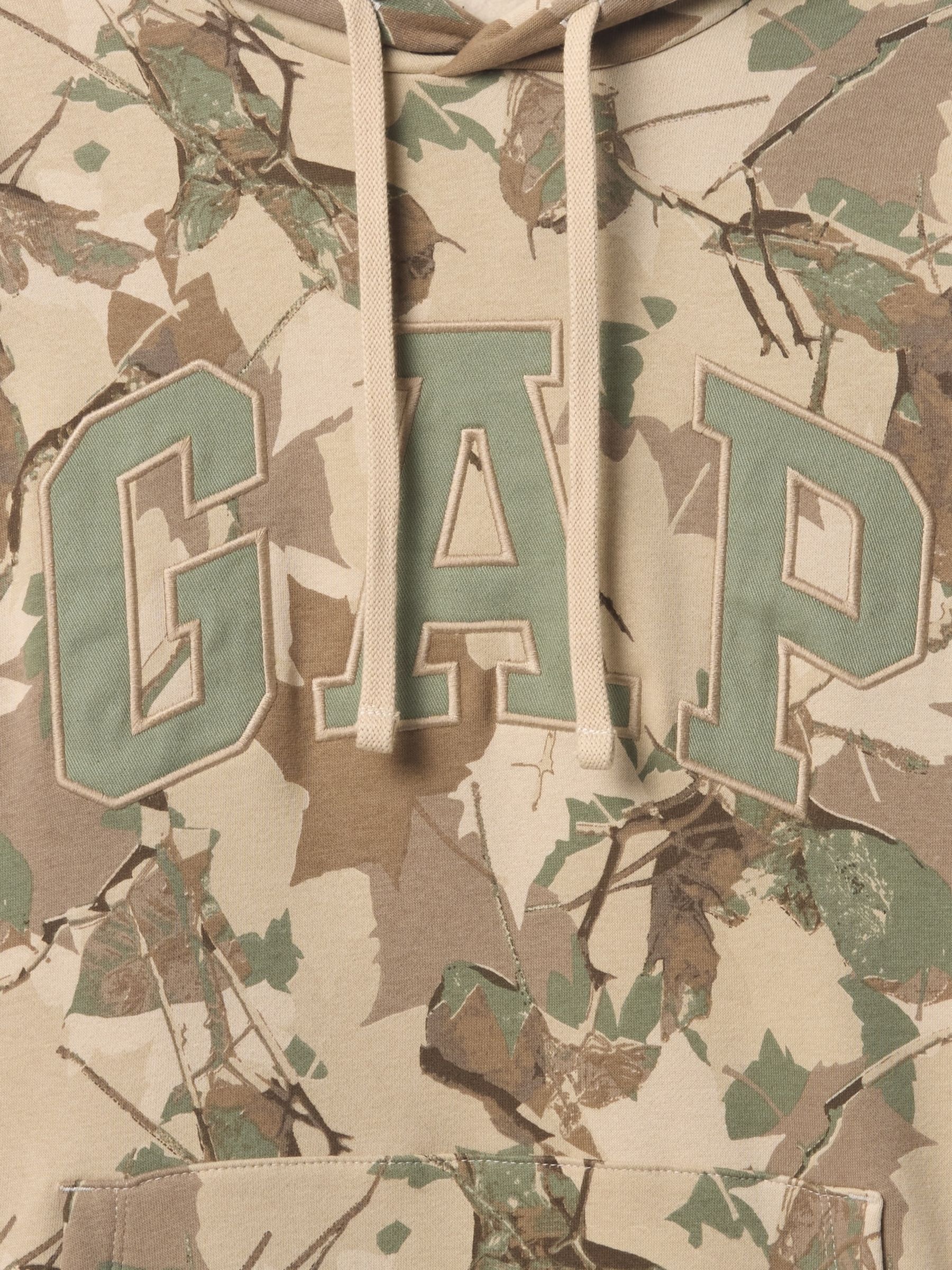 Brown Camo VintageSoft Arch Logo Hoodie | Gap