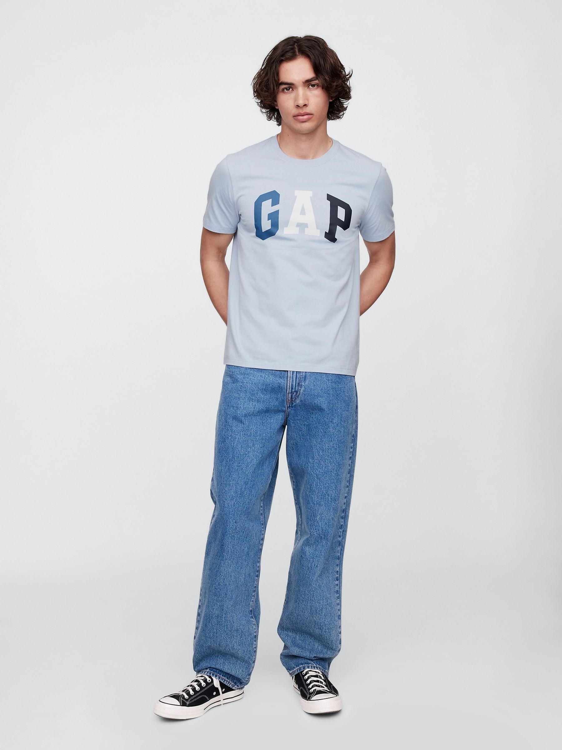 Blue Everyday Soft Logo T-Shirt - Image 3 of 5