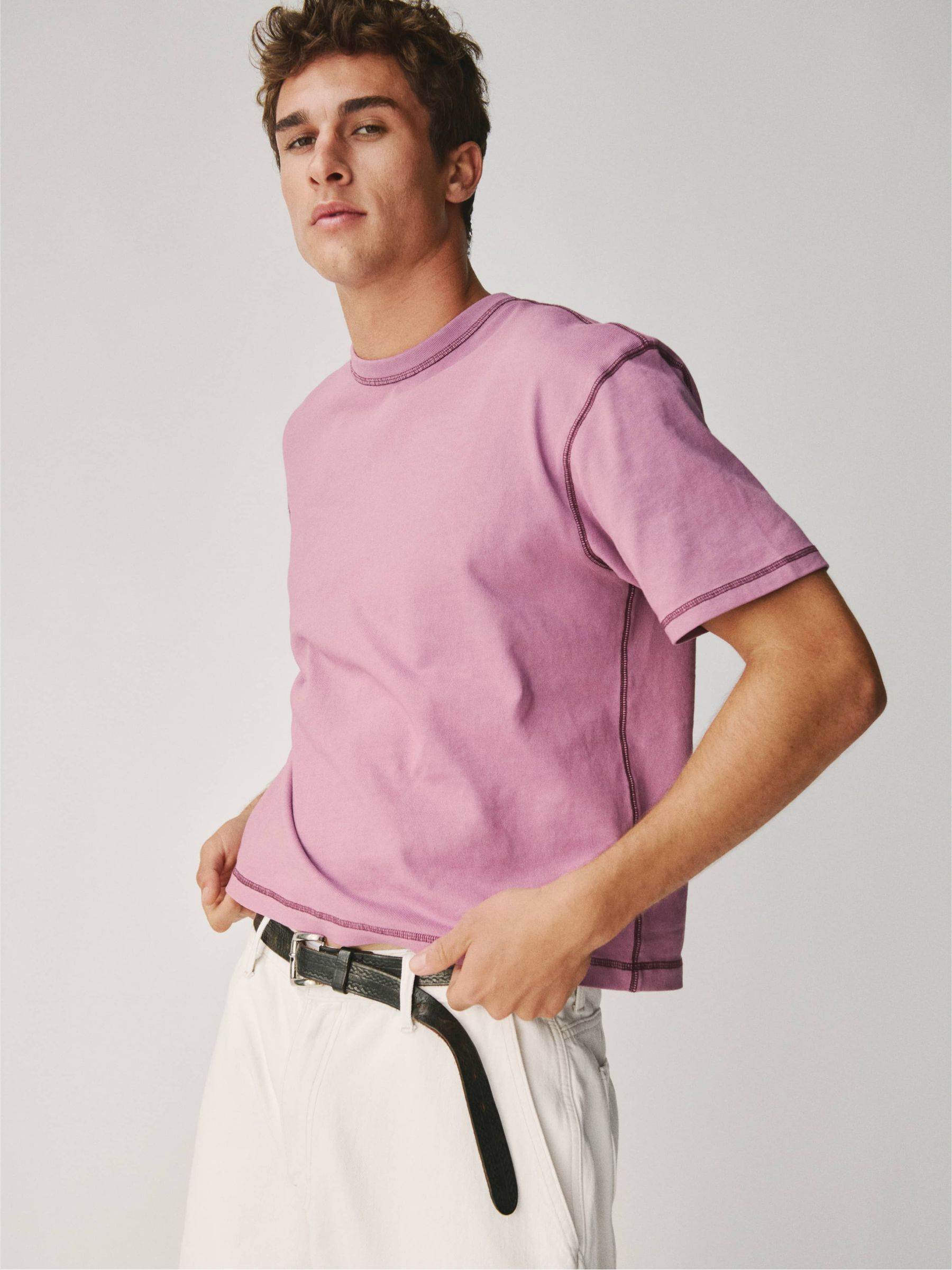 Purple Heavyweight Boxy T-Shirt - Image 4 of 6