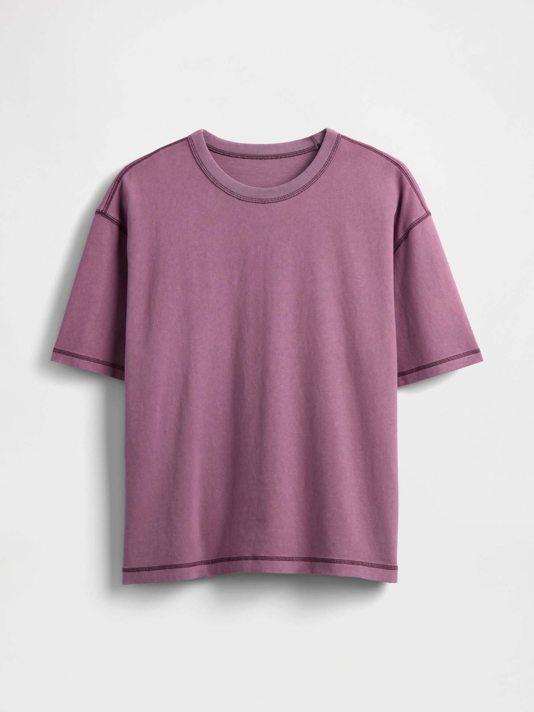 Purple Heavyweight Boxy T-Shirt - Image 5 of 6