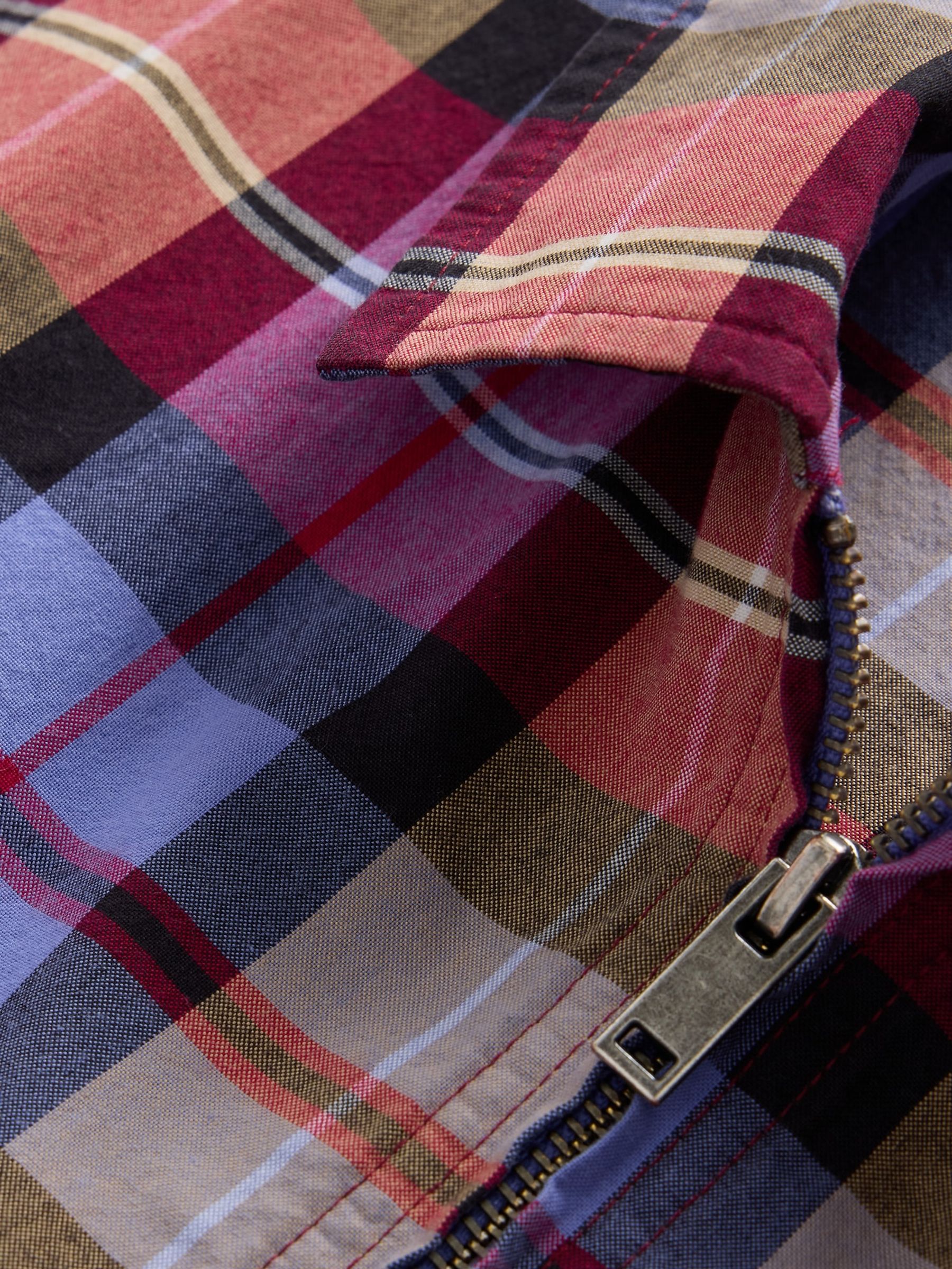 Black/Blue Check Mixed Check Oxford Short Sleeve Shirt - Image 5 of 5