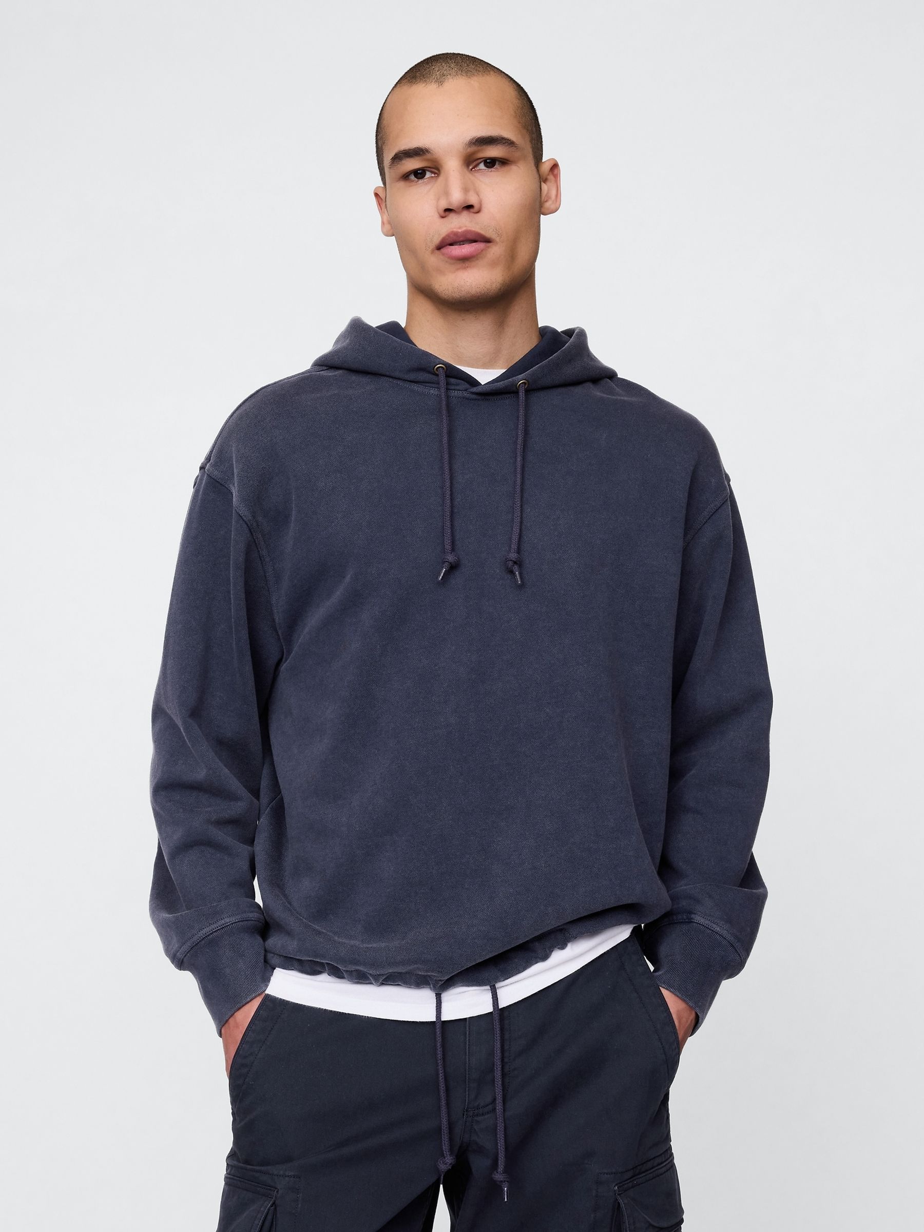 Navy Blue Logo Hoodie - Image 1 of 5