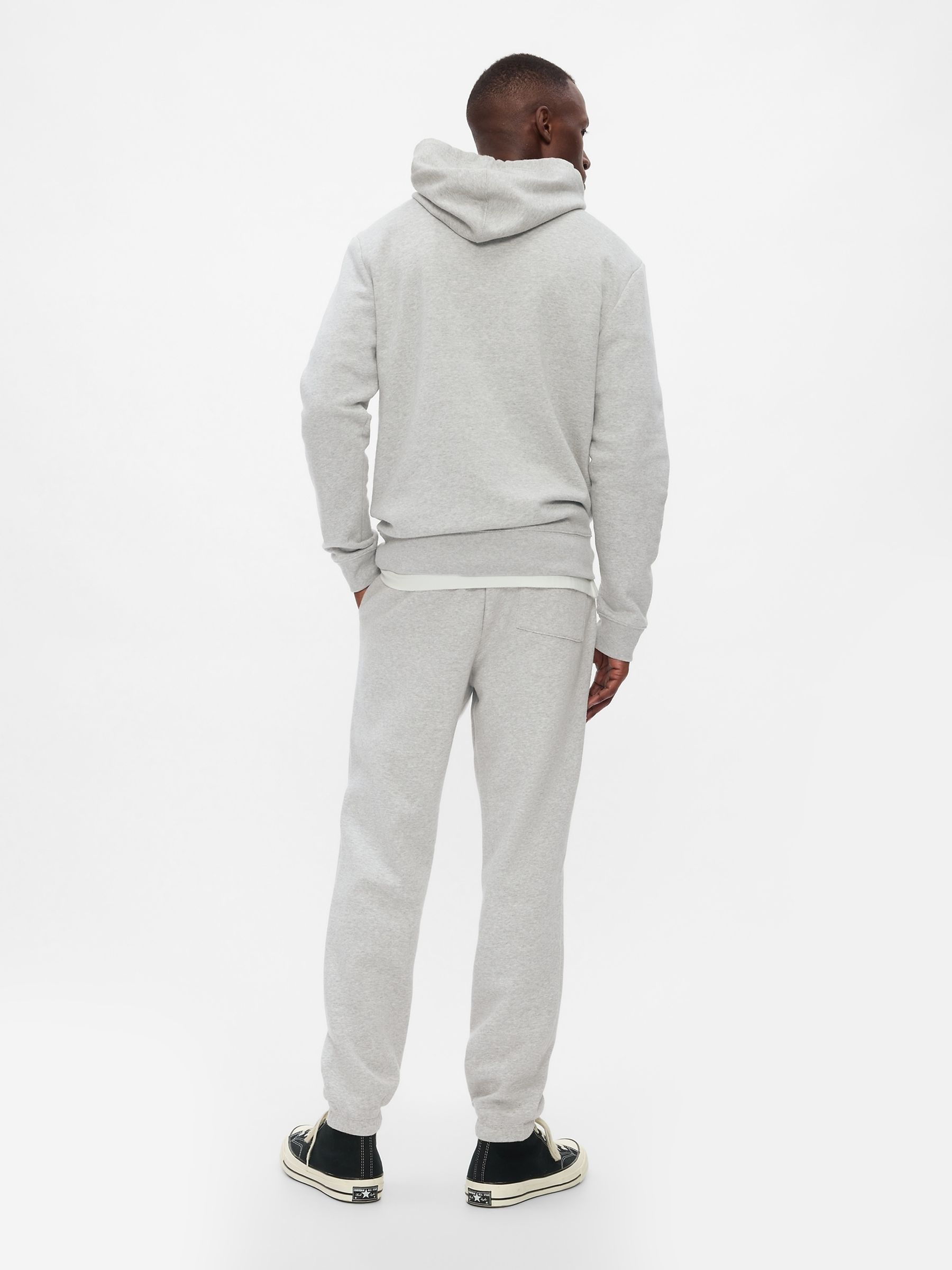 Grey Logo Fleece-Lined Joggers - Image 3 of 4