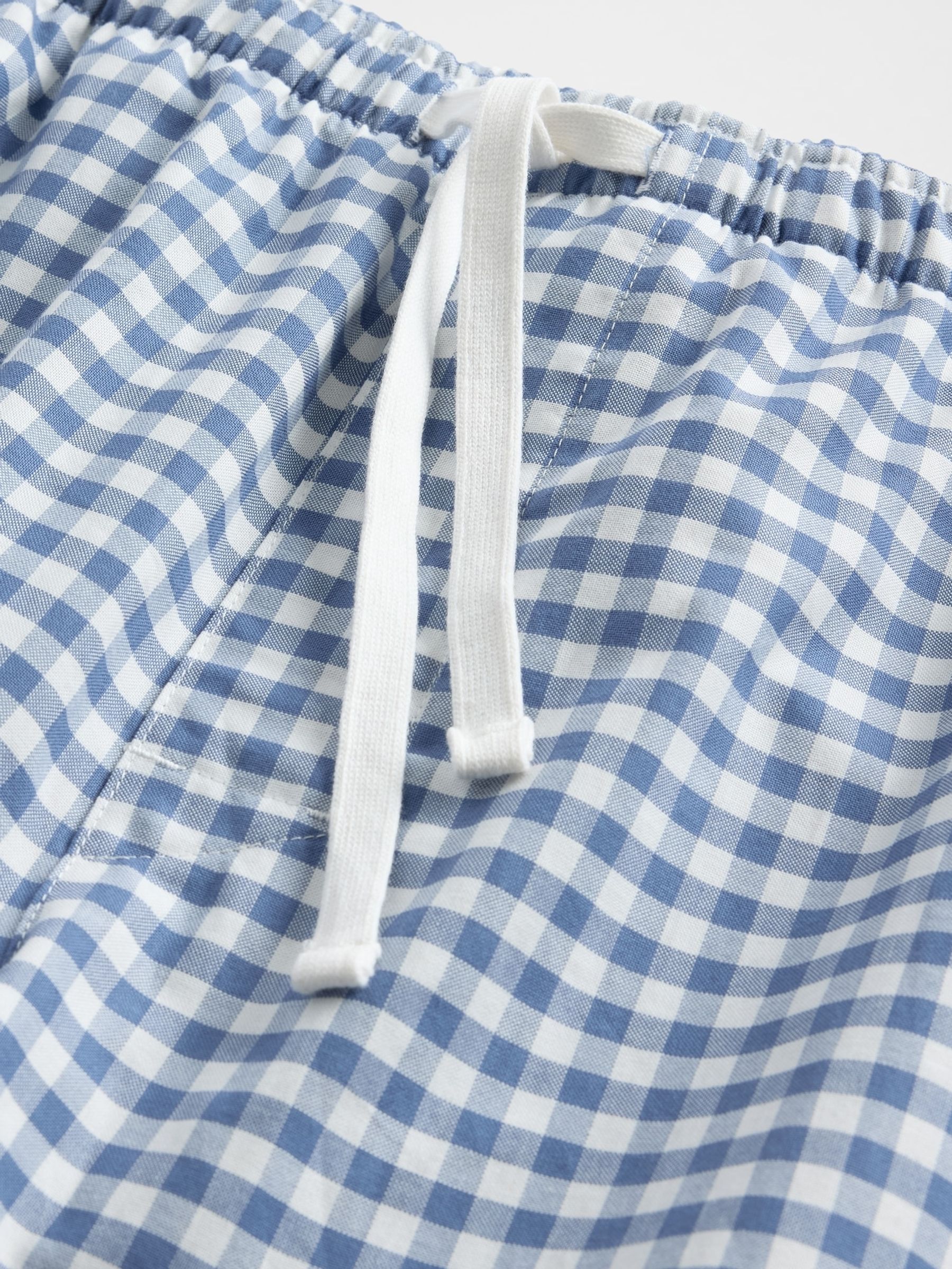 Blue Check Adult Pyjama Trousers - Image 4 of 4