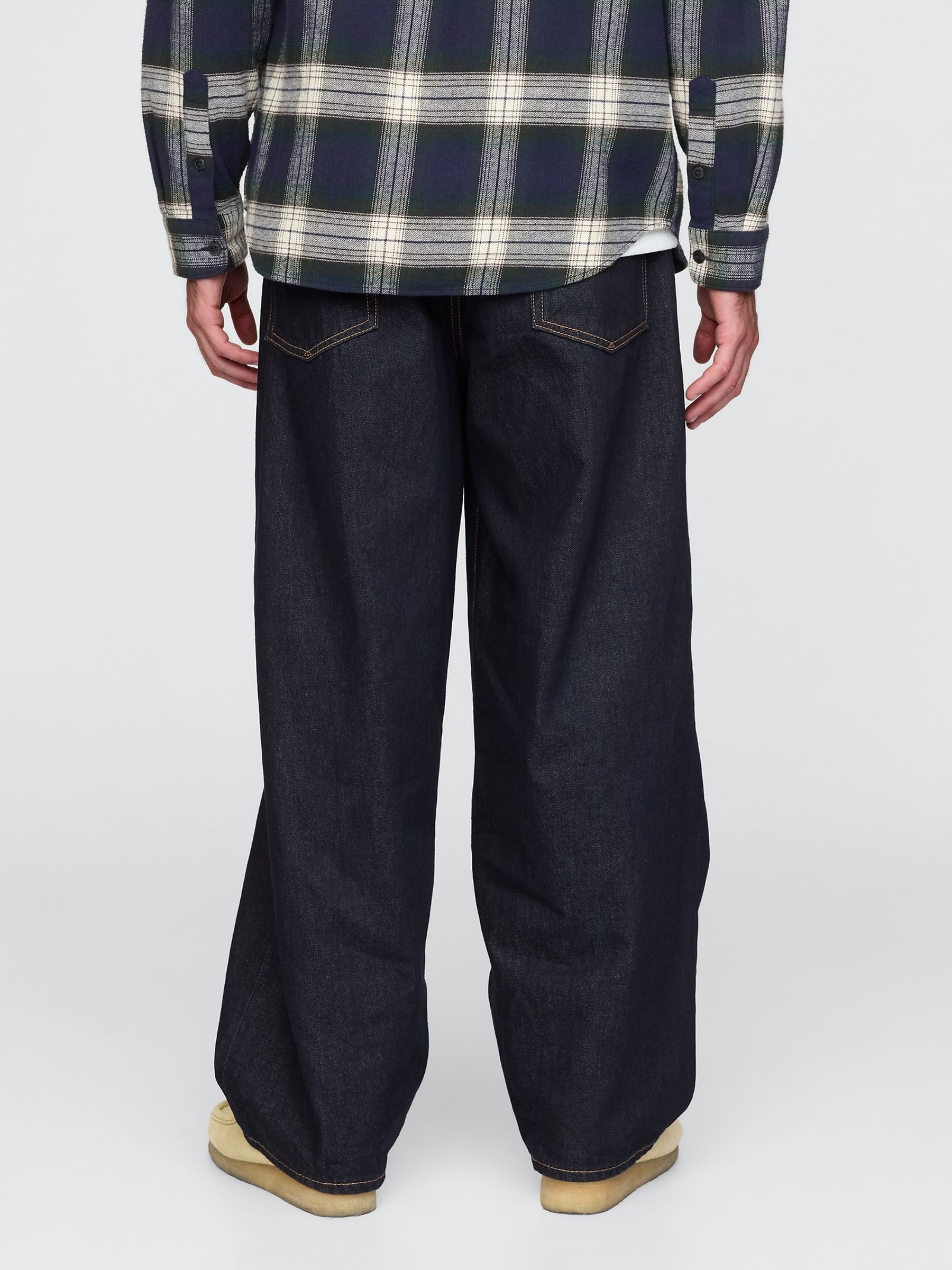 Dark Wash Blue Extra Baggy Jeans - Image 2 of 5