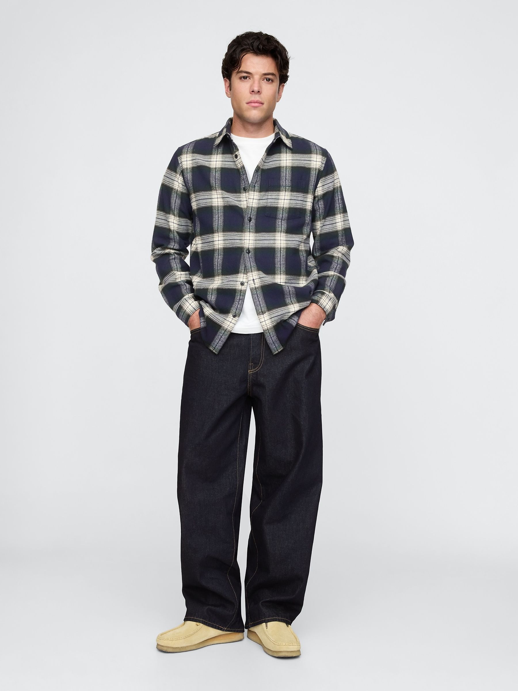 Dark Wash Blue Extra Baggy Jeans - Image 4 of 5
