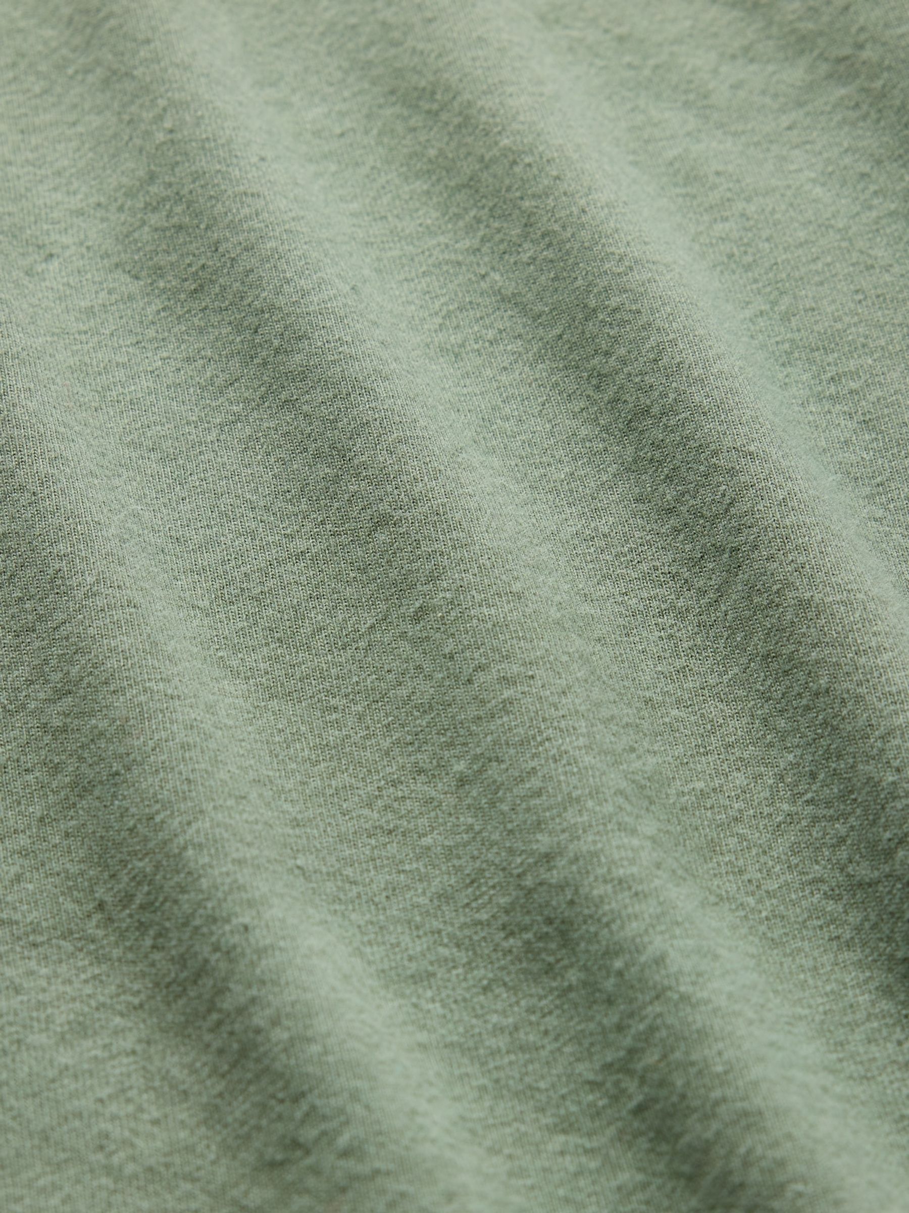 Khaki Green Everyday 100% Cotton Crew Neck T-Shirt - Image 5 of 5