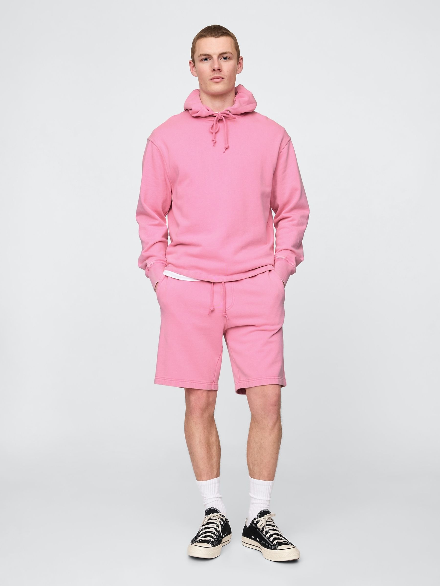 Pink Relaxed Sweat Shorts - Image 3 of 5
