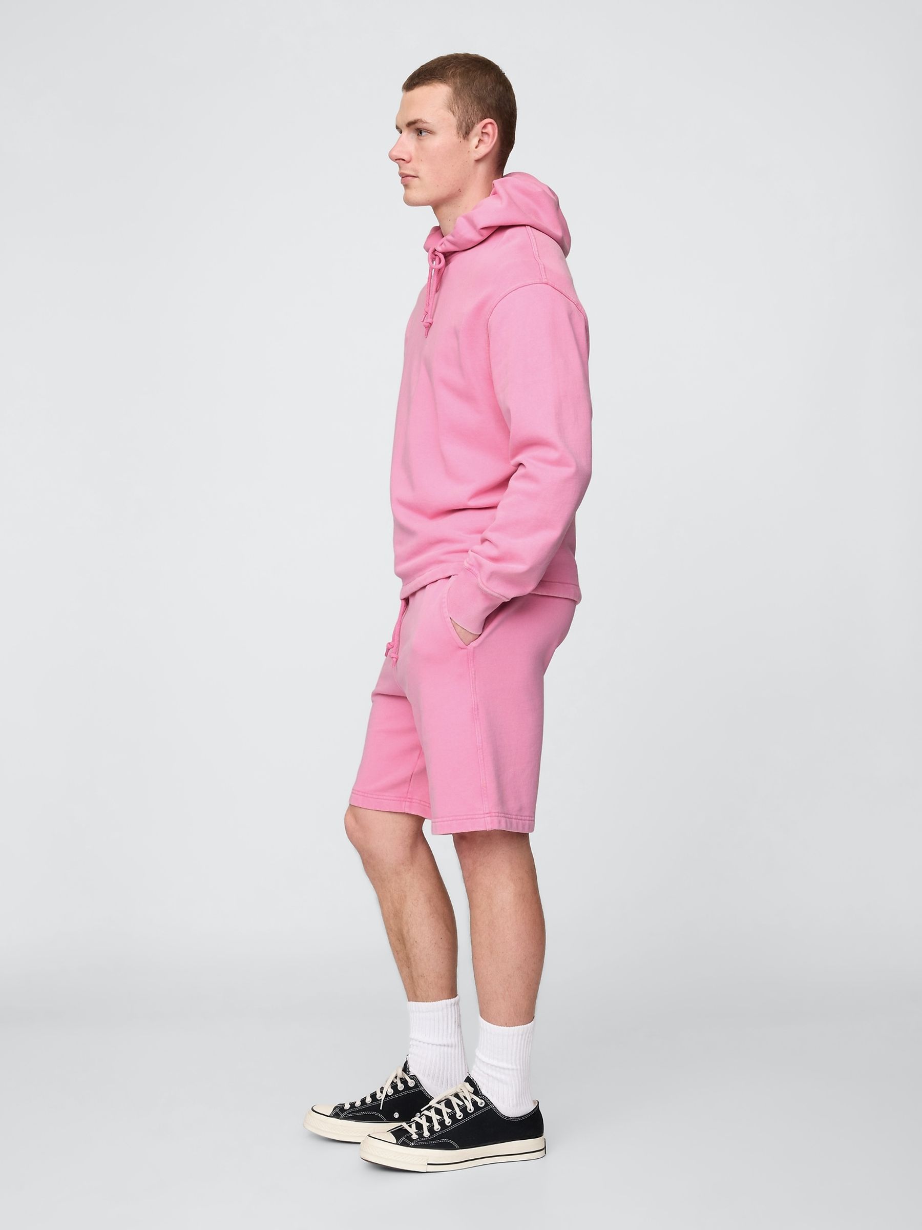 Pink Relaxed Sweat Shorts - Image 4 of 5