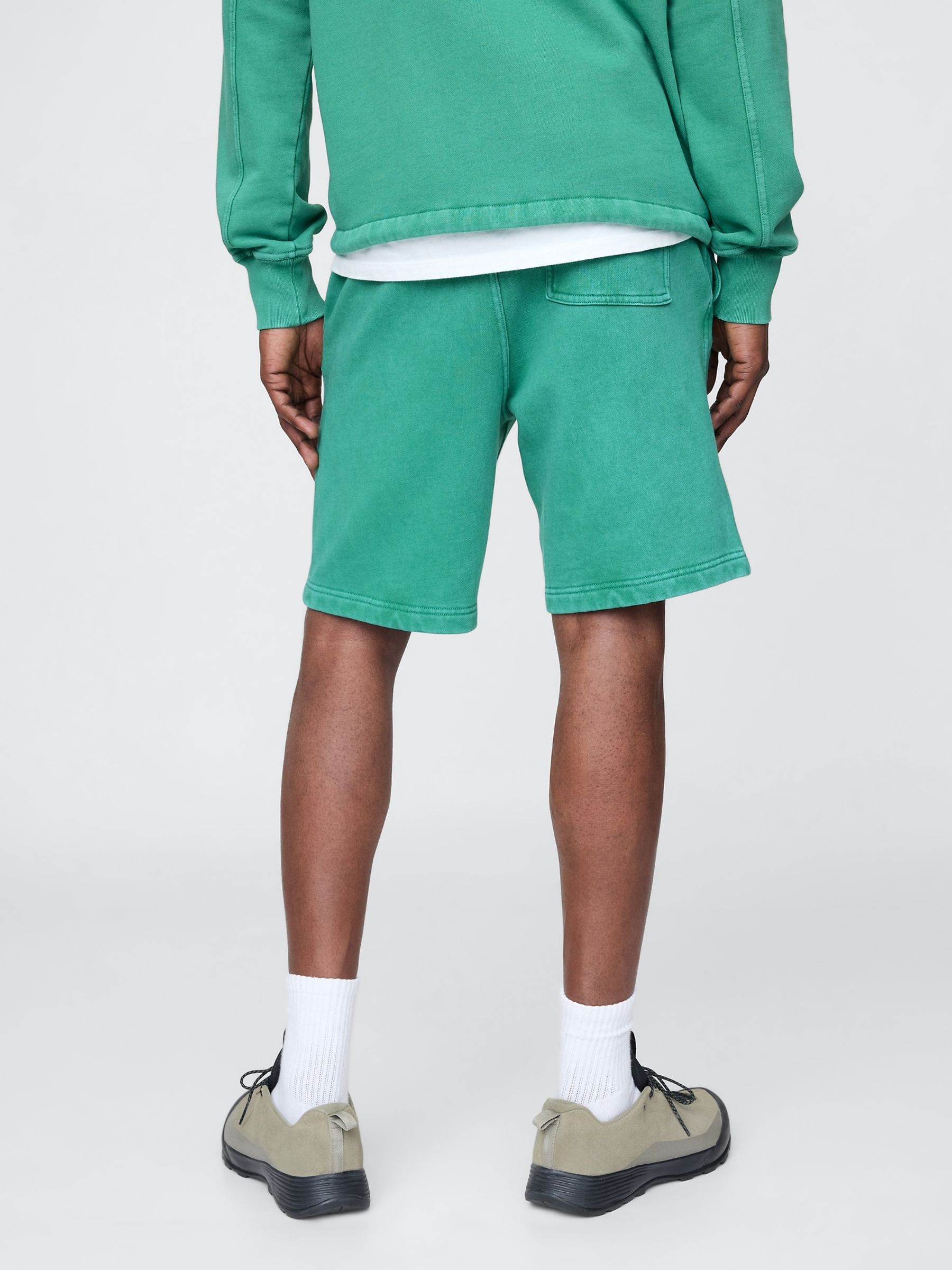 Green Relaxed Sweat Shorts - Image 2 of 5