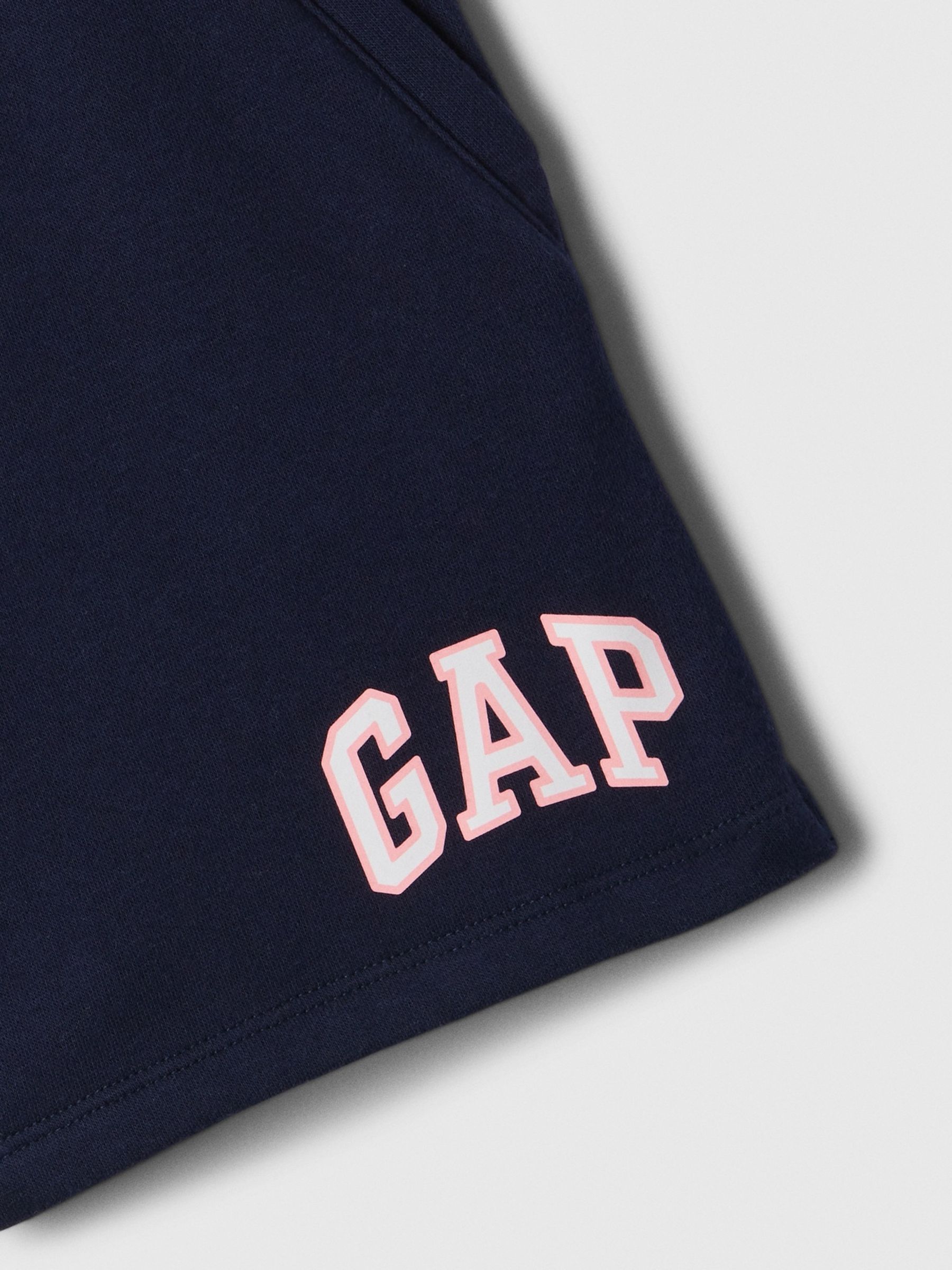 Navy Blue Logo Pull On Shorts (4-13yrs) - Image 3 of 3