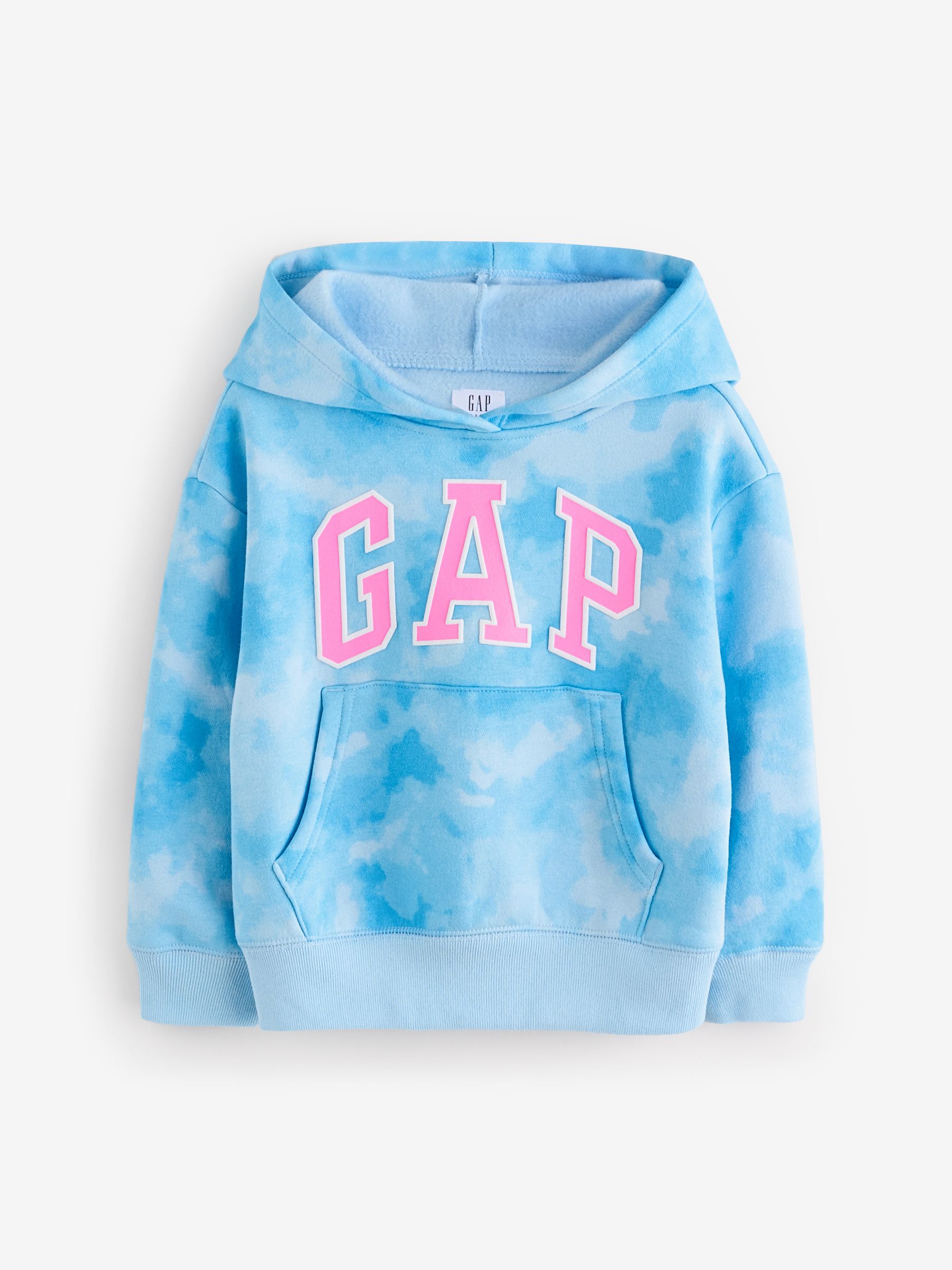 Blue Tie-Dye Vintage Relaxed Hoodie (4-13yrs) - Image 1 of 6