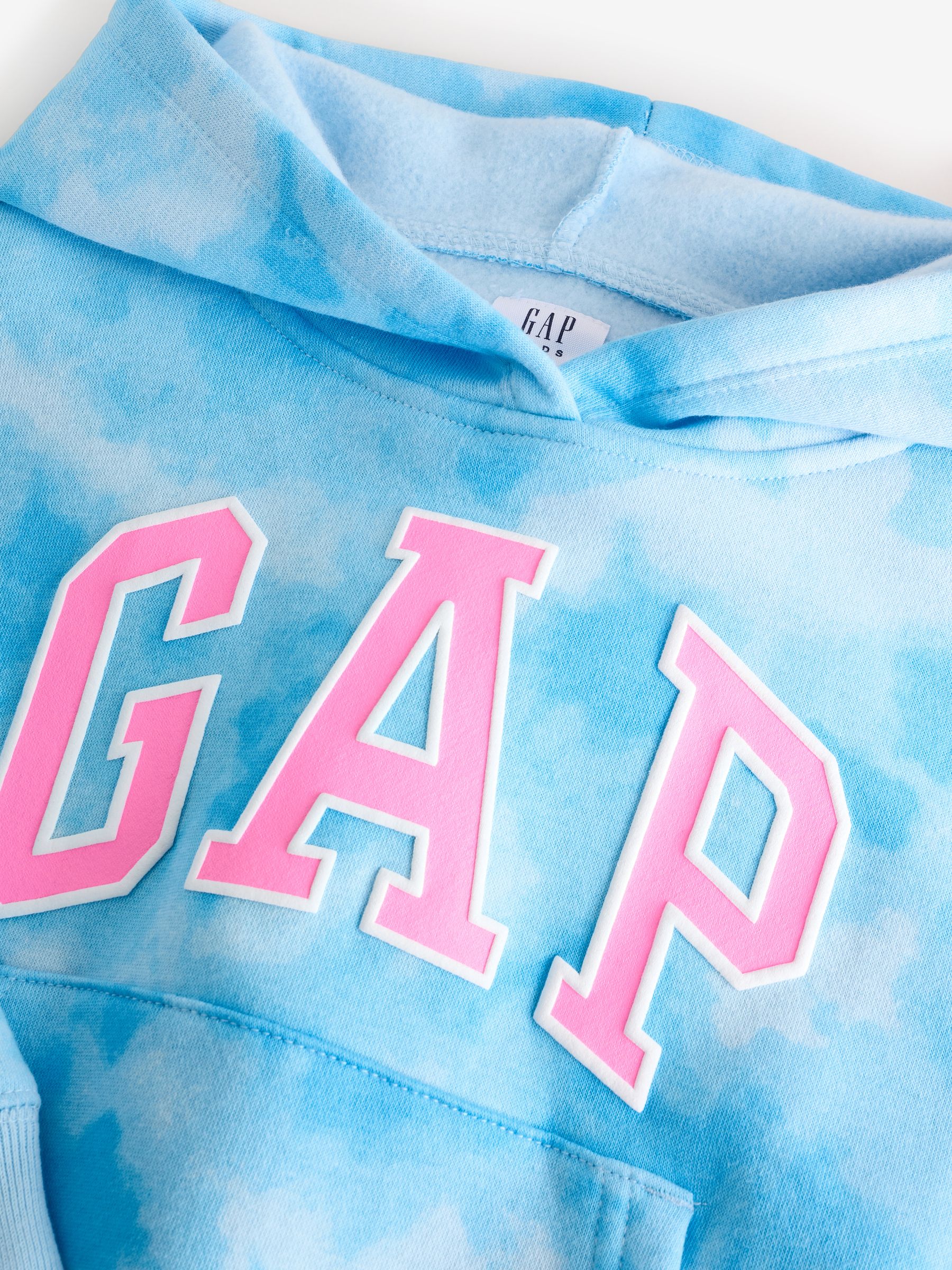 Blue Tie-Dye Vintage Relaxed Hoodie (4-13yrs) - Image 3 of 6