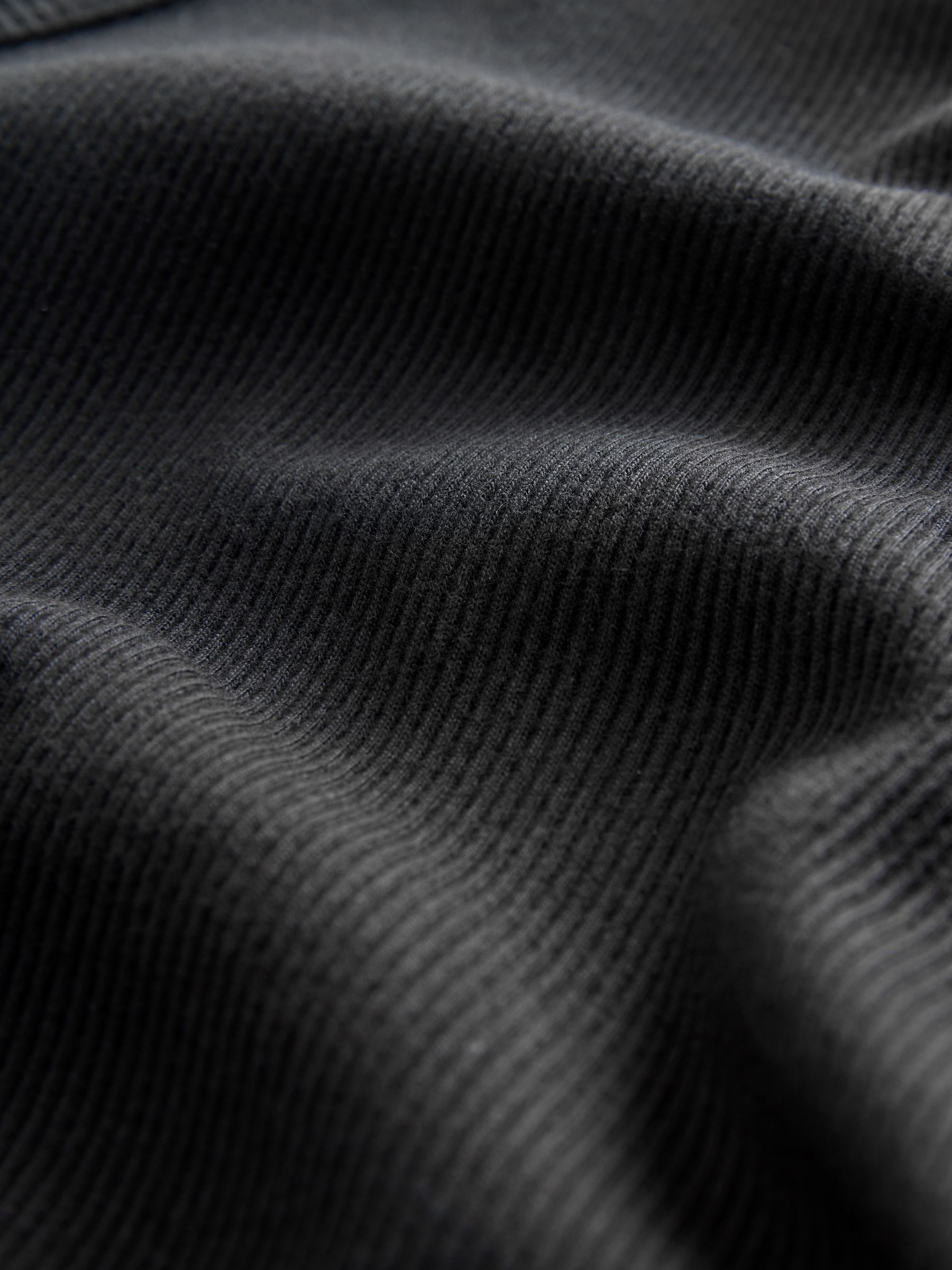 Black/White Cotton Ribbed Sleeveless Vest Top (4-13yrs) - Image 4 of 4 Black/White Cotton Ribbed Sleeveless Vest Top (4-13yrs) - Image 4 of 4