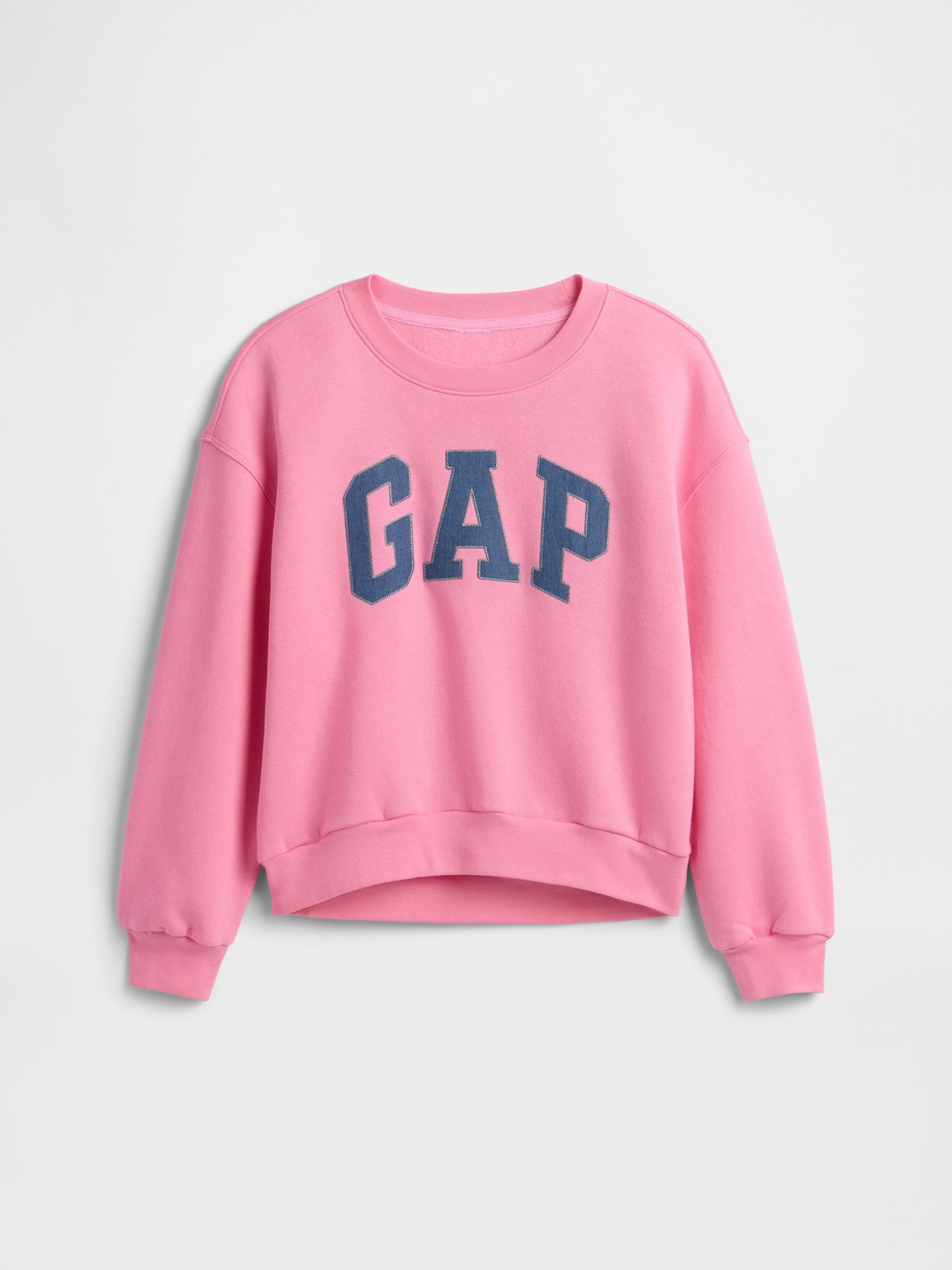 Pink Logo Fleece Lined Sweatshirt (4-13yrs) - Image 1 of 1