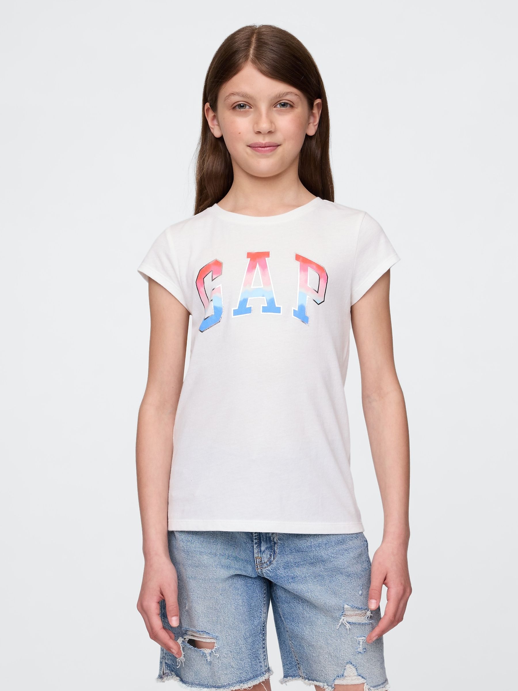 White Logo Short Sleeve Graphic T-Shirt (4-13yrs) - Image 1 of 4