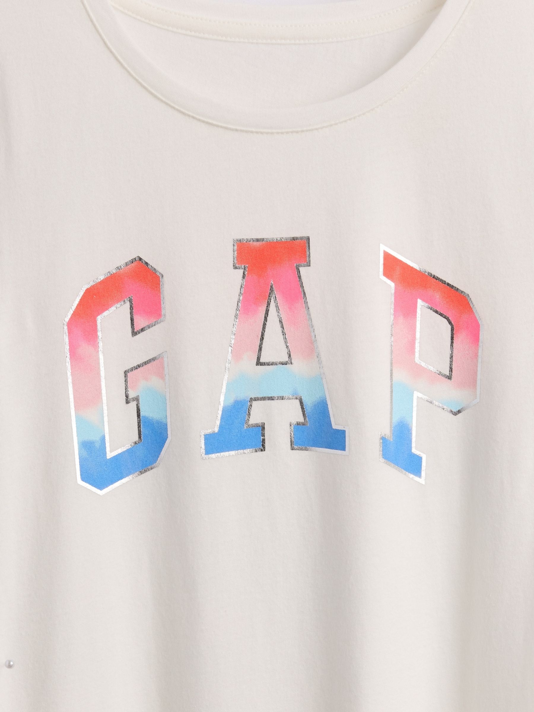 White Logo Short Sleeve Graphic T-Shirt (4-13yrs) - Image 4 of 4