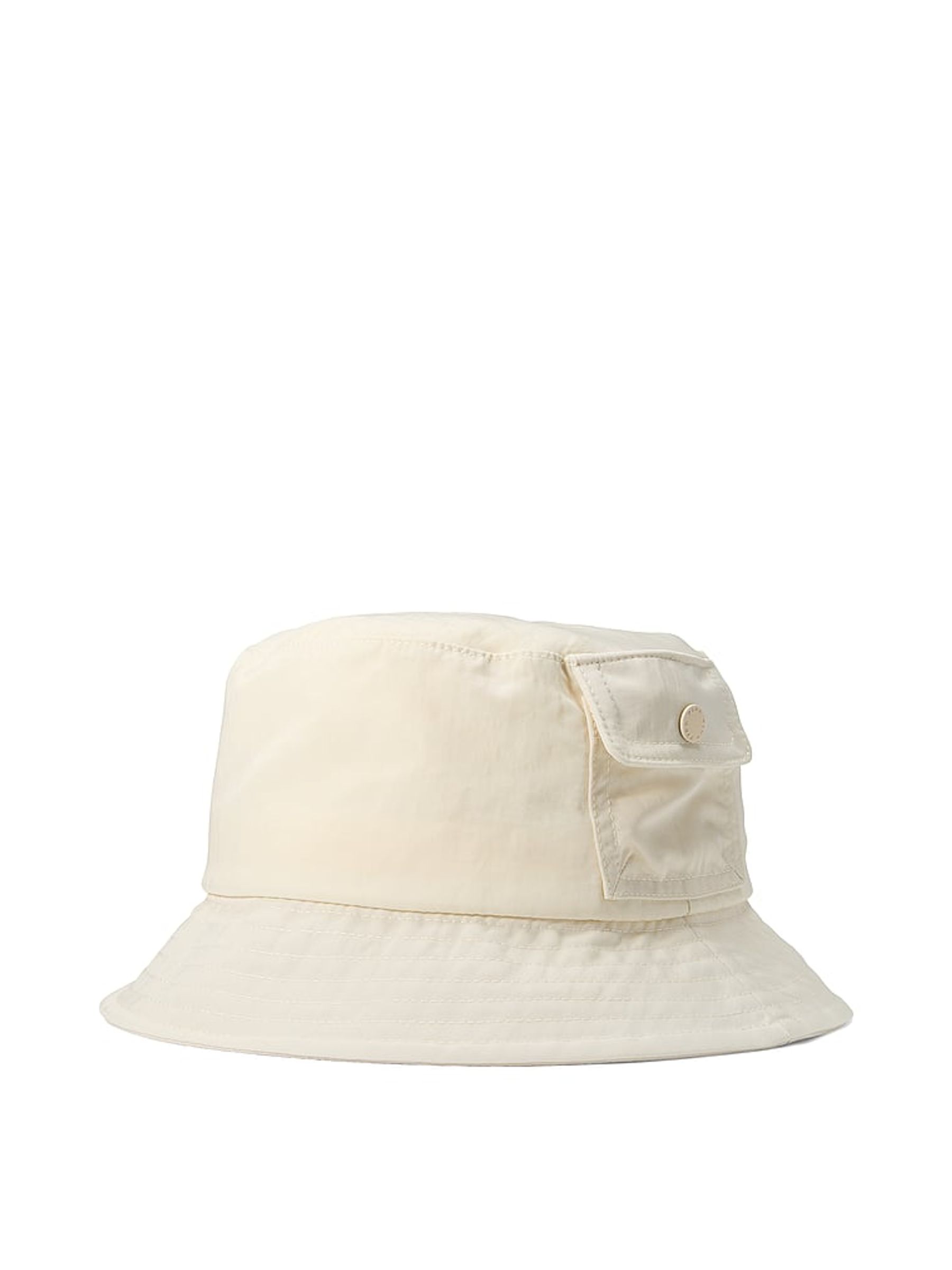 White Shell Cargo Bucket Hat - Image 2 of 2 White Shell Cargo Bucket Hat - Image 2 of 2