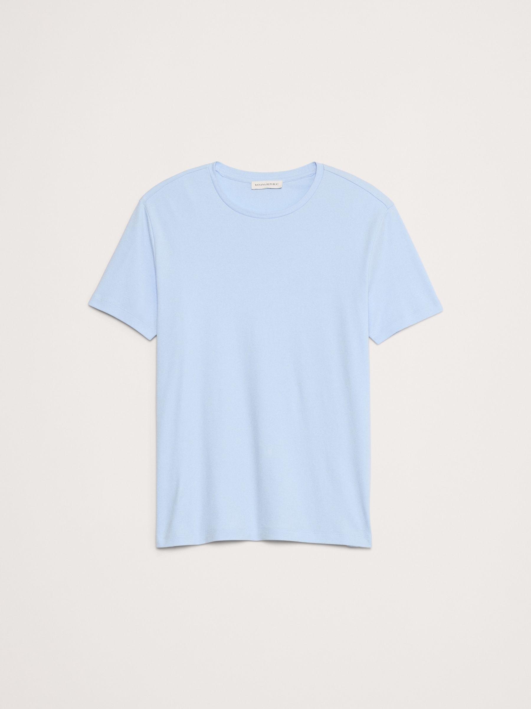 Banana Republic Blue Luxury-Touch T-Shirt - Image 4 of 4