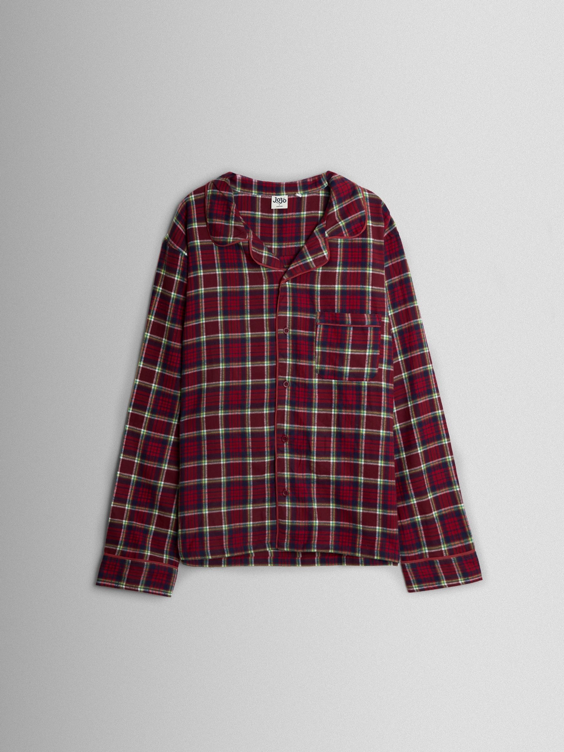 Red Mens Classic Check Christmas Pyjamas Set - Image 2 of 6