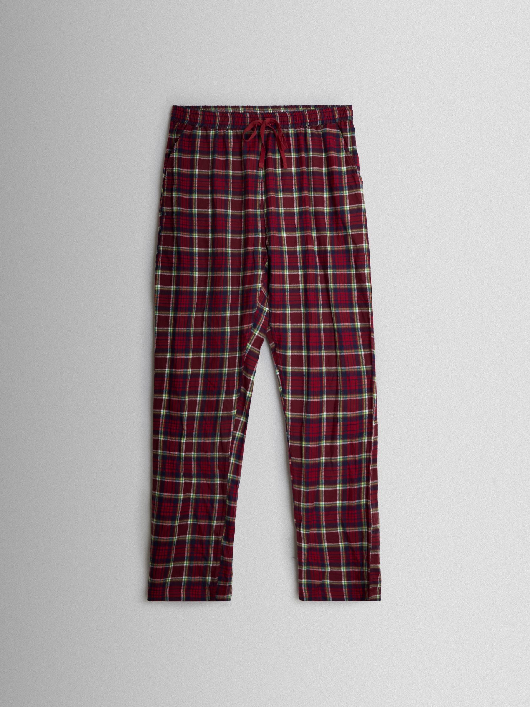 Red Mens Classic Check Christmas Pyjamas Set - Image 4 of 6
