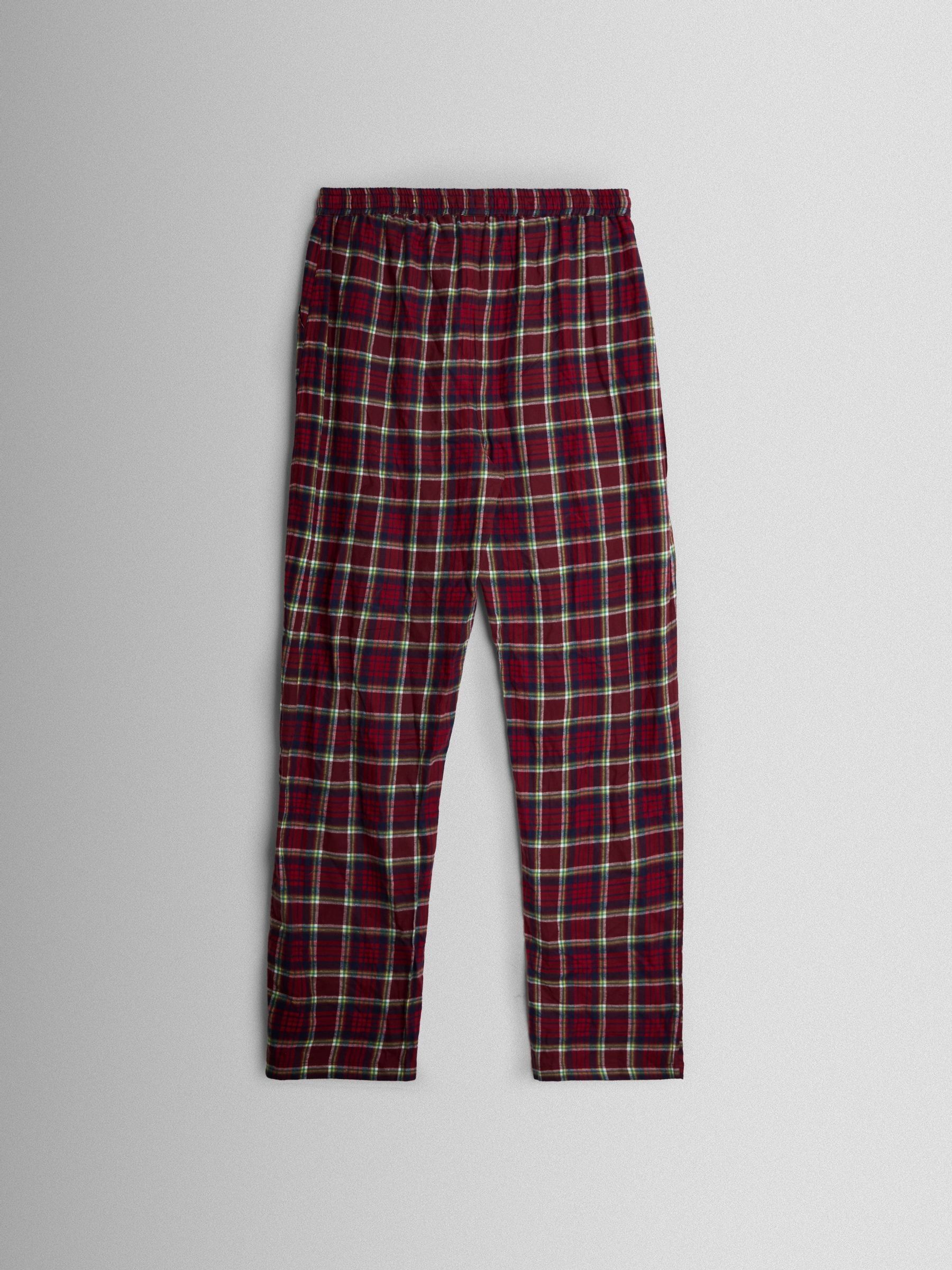 Red Mens Classic Check Christmas Pyjamas Set - Image 5 of 6