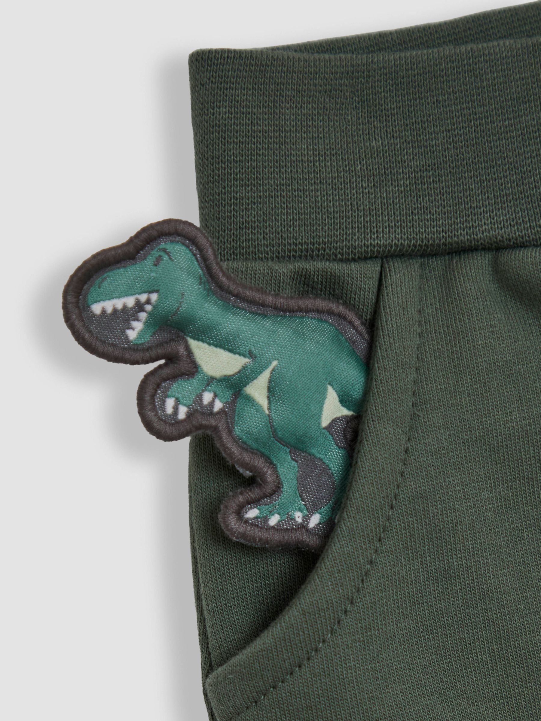 Khaki Green Roar Appliqué Joggers - Image 2 of 4