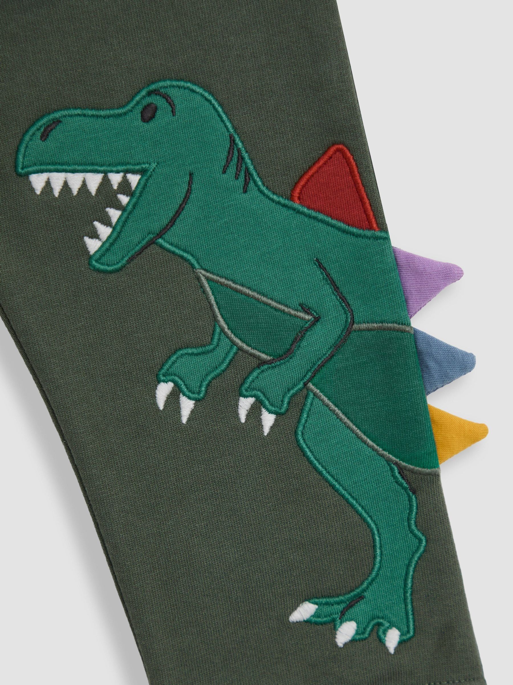 Khaki Green Roar Appliqué Joggers - Image 3 of 4