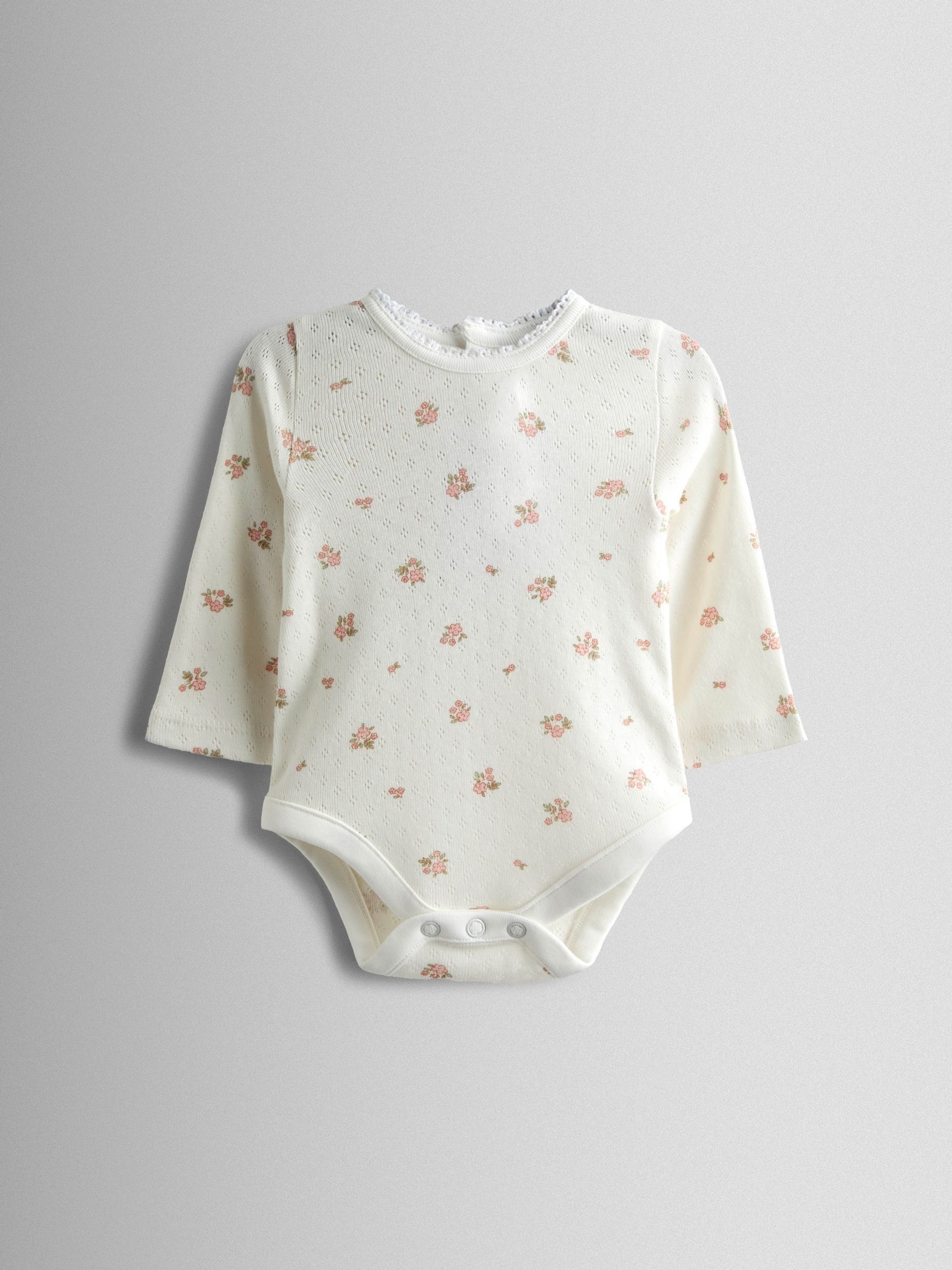 Pink Flower Velour Dungaree & Body Set - Image 2 of 6