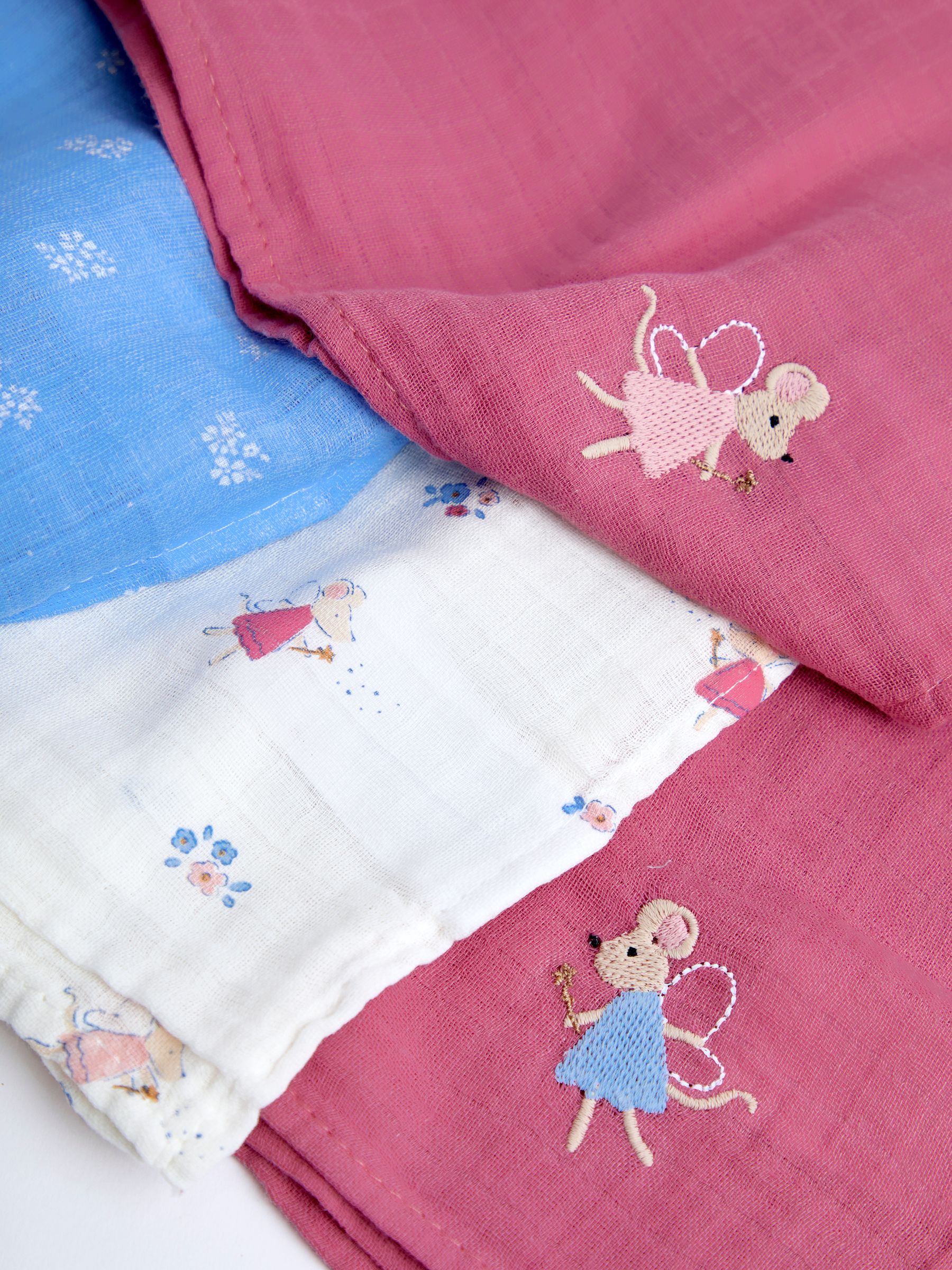 Fairy Mouse 5-Pack Muslins - Image 7 of 7