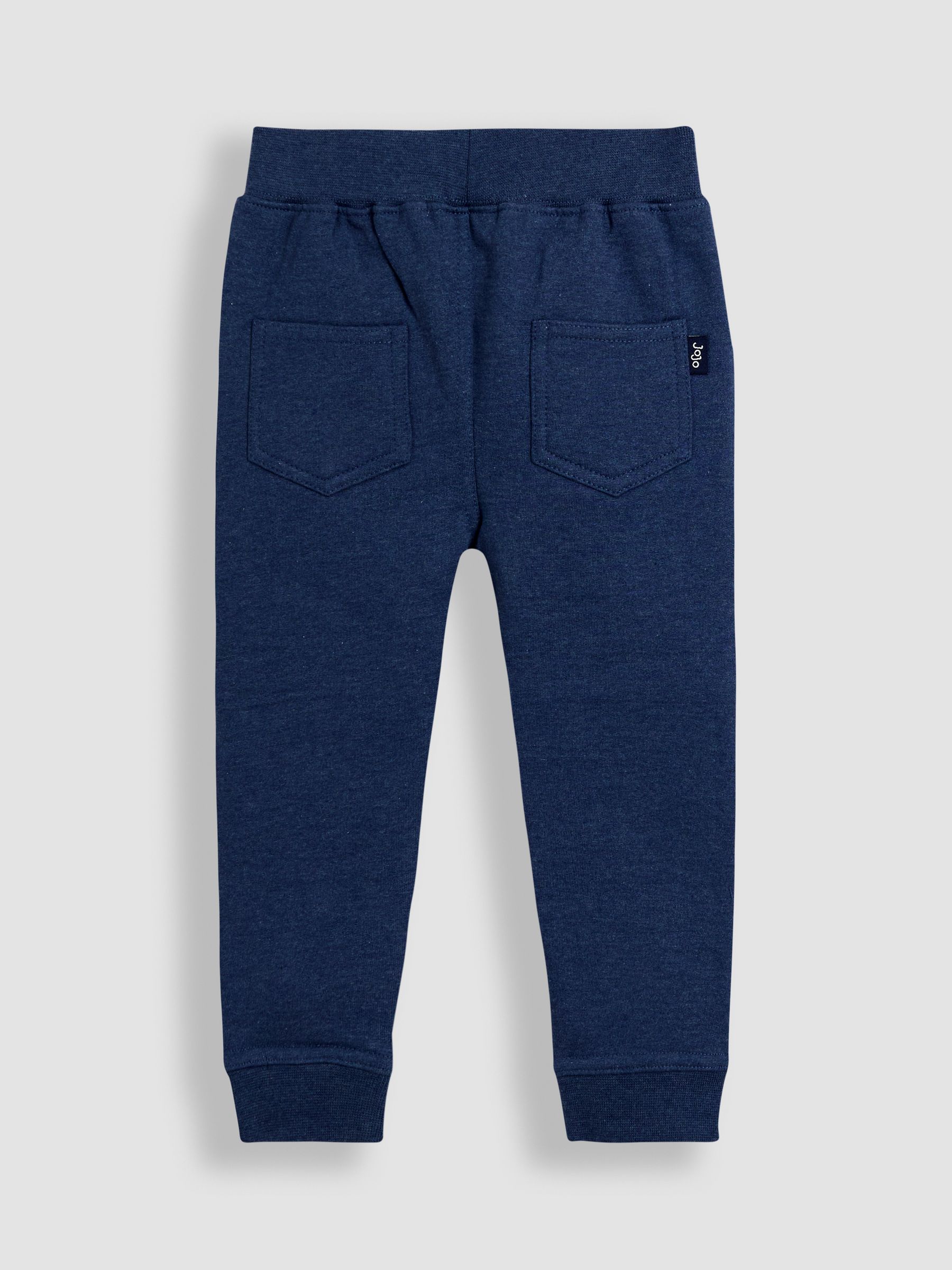 Navy Blue 2-Pack Appliqué Knee & Plain Joggers - Image 3 of 6