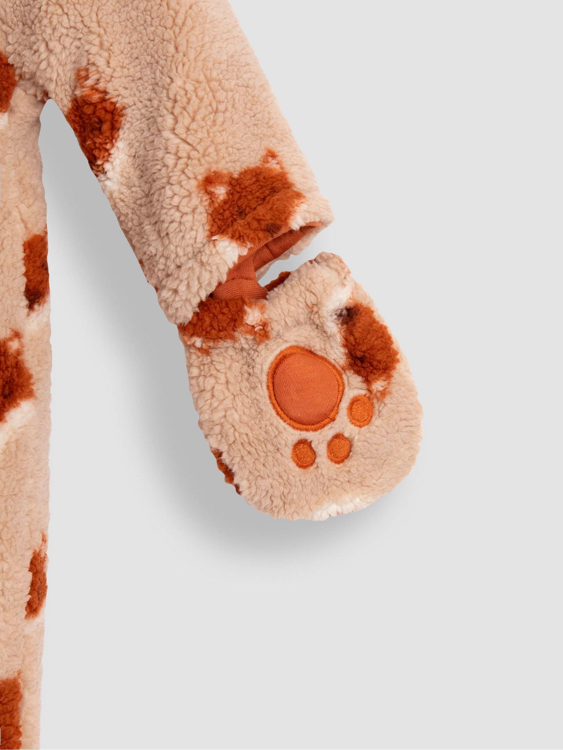 Orange Fox Cosy Borg Printed Pramsuit - Image 2 of 5