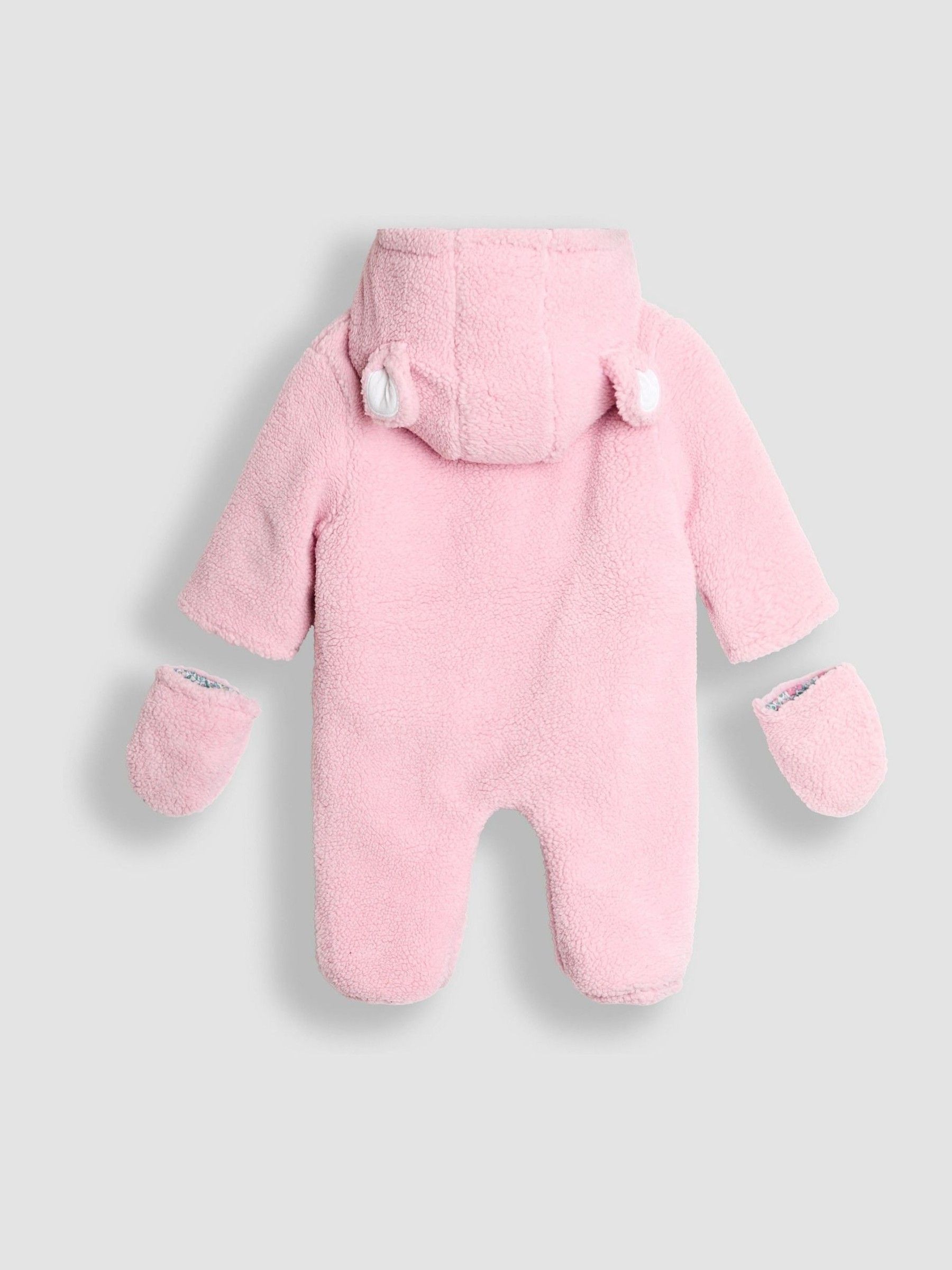 Pink Mouse Cosy Borg Character Pramsuit - Image 5 of 5